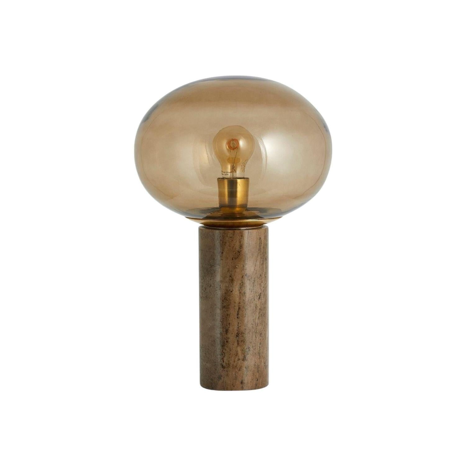 Tischlampe BES – Rauchglas Marmor-Tischlampen-Nordal A/S-le canapé
