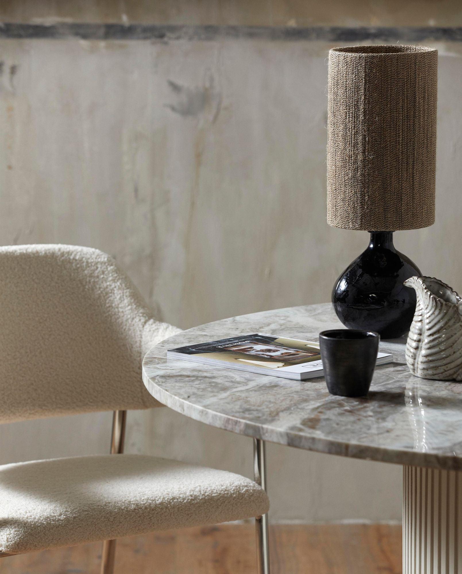 Tischlampe DISSA - Schwarz/Natur-Tischlampen-Nordal A/S-le canapé