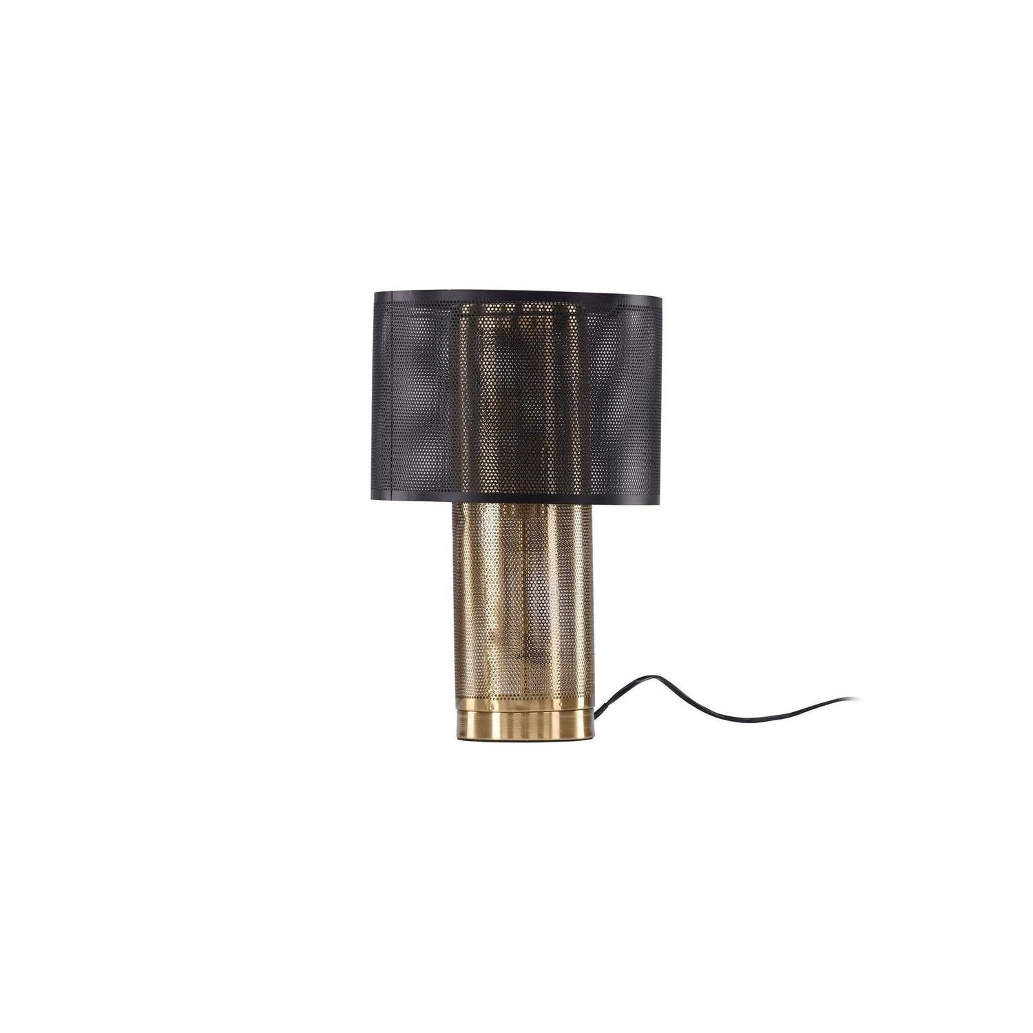 Tischlampe Gap - Gold & Schwarzes Metall-Tischlampen-Venture Home-le canapé