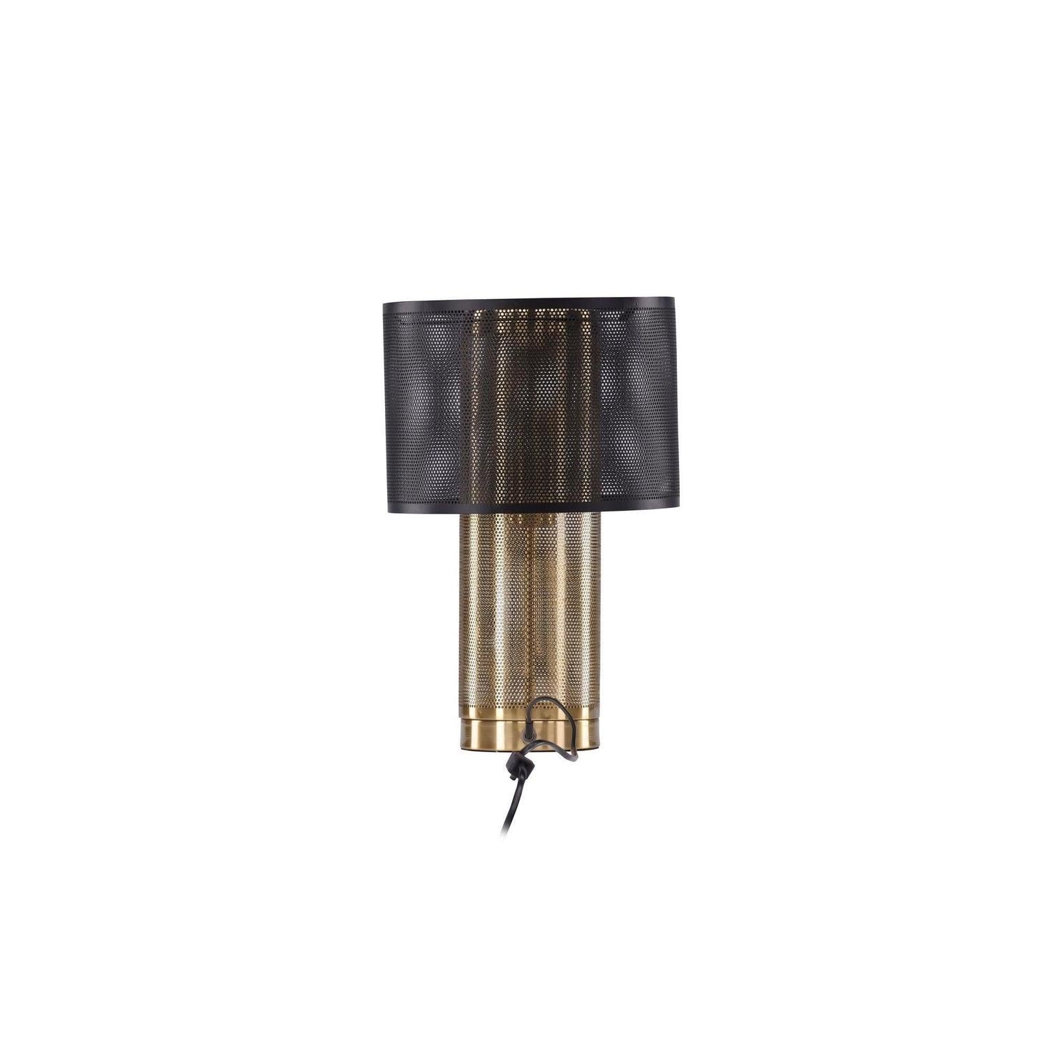 Tischlampe Gap - Gold & Schwarzes Metall-Tischlampen-Venture Home-le canapé