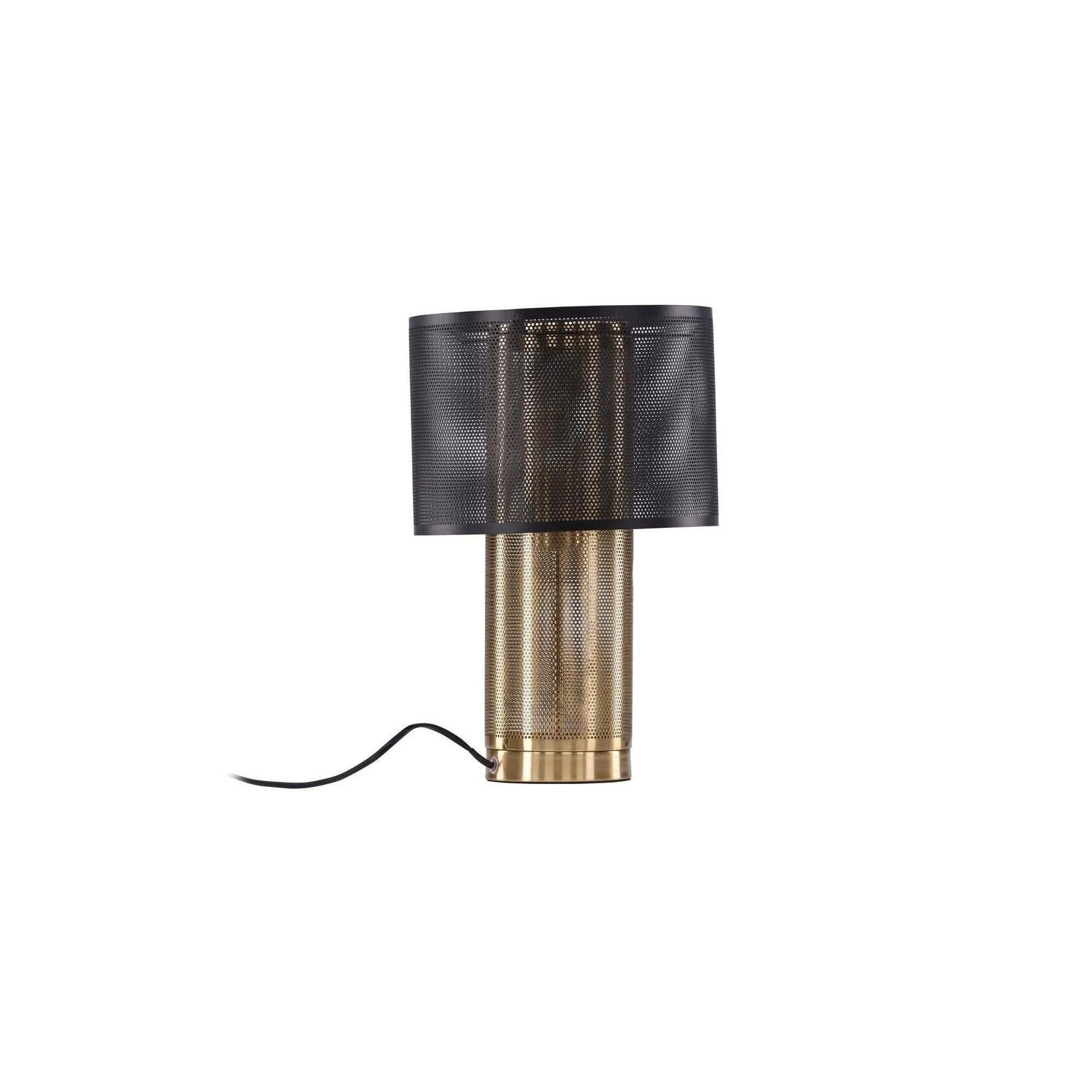 Tischlampe Gap - Gold & Schwarzes Metall-Tischlampen-Venture Home-le canapé