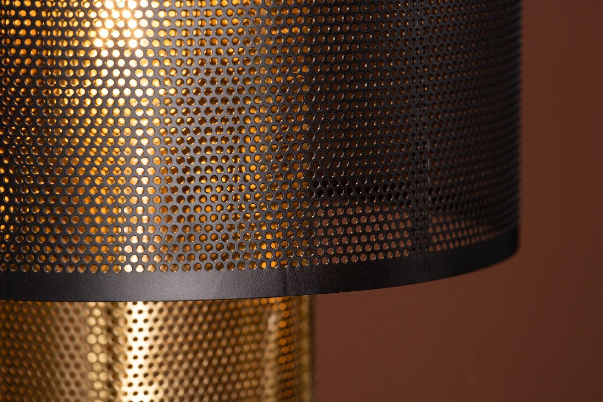 Tischlampe Gap - Gold & Schwarzes Metall-Tischlampen-Venture Home-le canapé