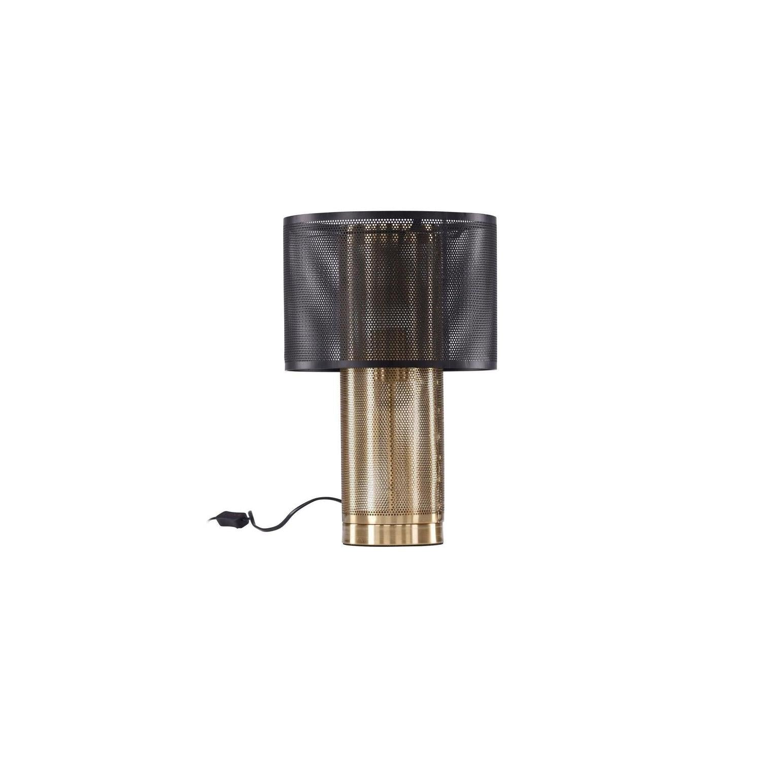Tischlampe Gap - Gold & Schwarzes Metall-Tischlampen-Venture Home-le canapé