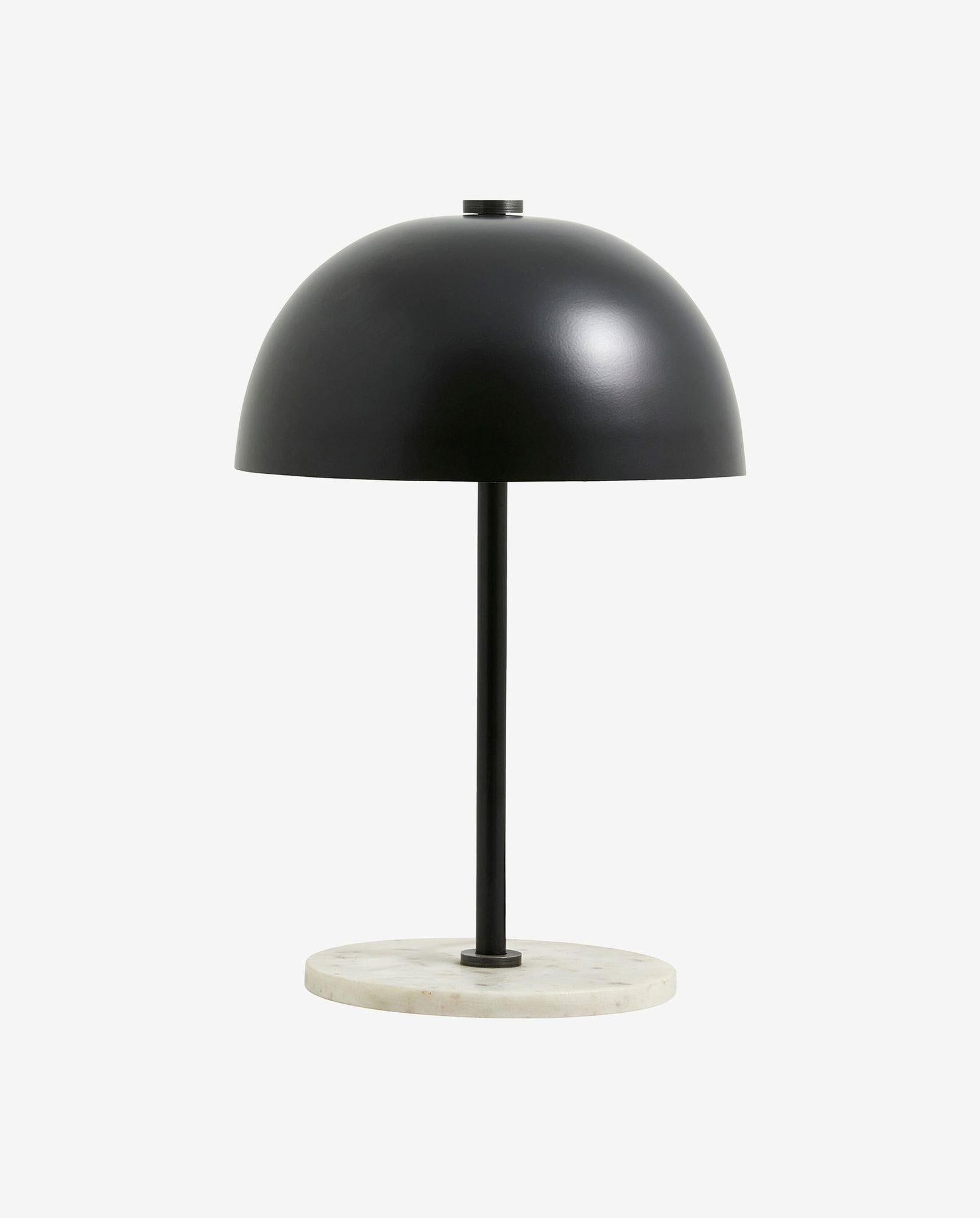 Tischlampe KITA – Schwarz mit Marmorständer-Tischlampen-Nordal A/S-le canapé