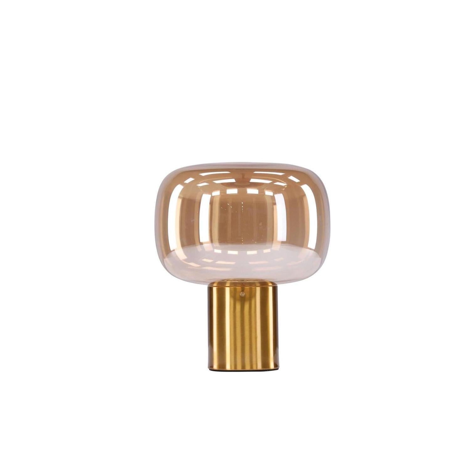 Tischlampe Rhone - Gold / Gold Glas-Tischlampe-Venture Home-le canapé