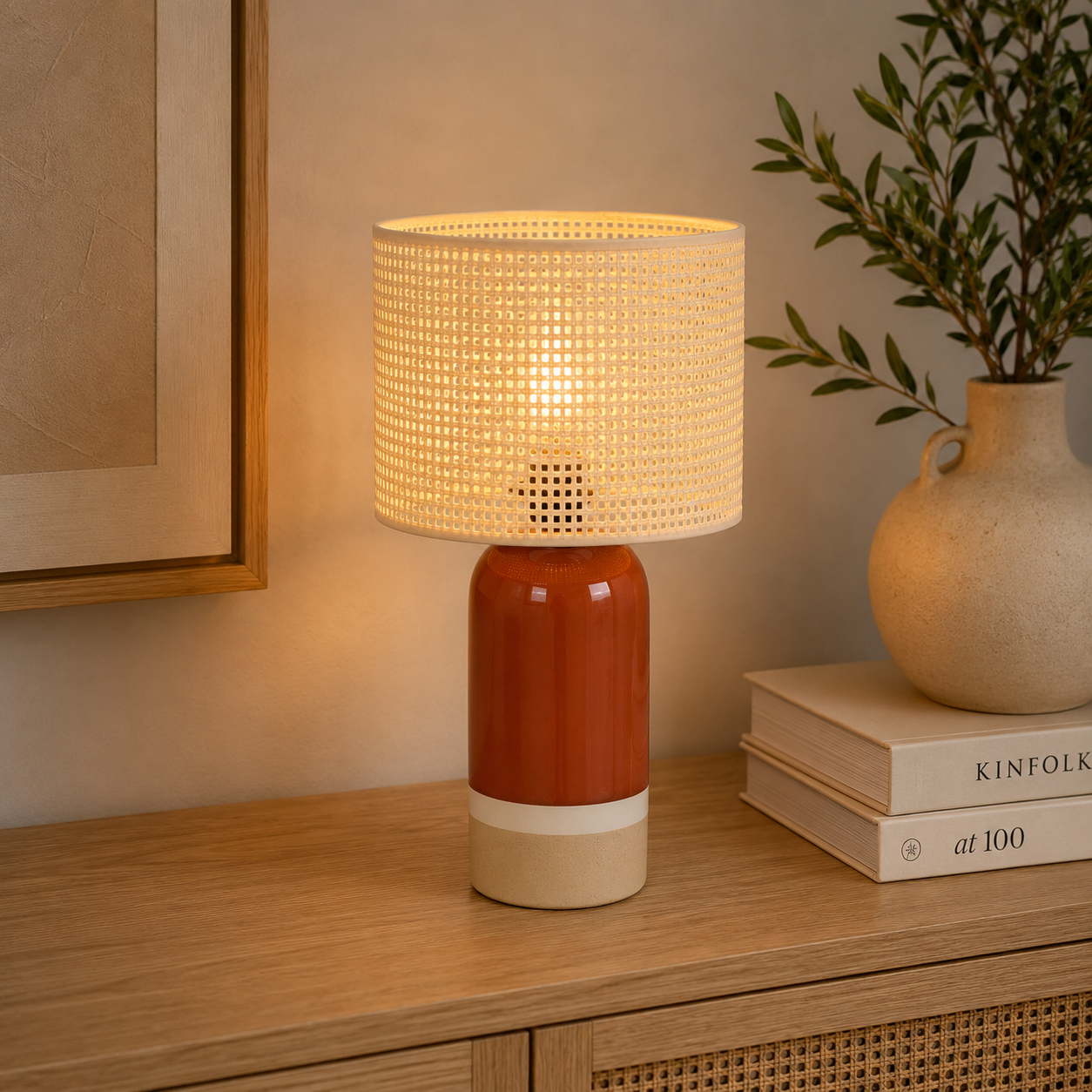 Tischlampe Sahara Gr. L - Beige-Tischlampen-Pole to Pole-le canapé