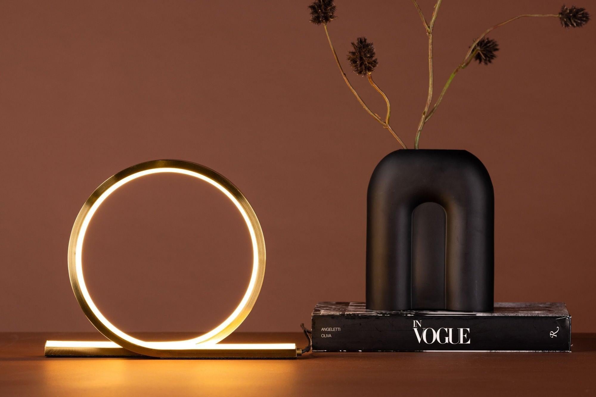 Tischlampe Saunier - Gold / Aluminium