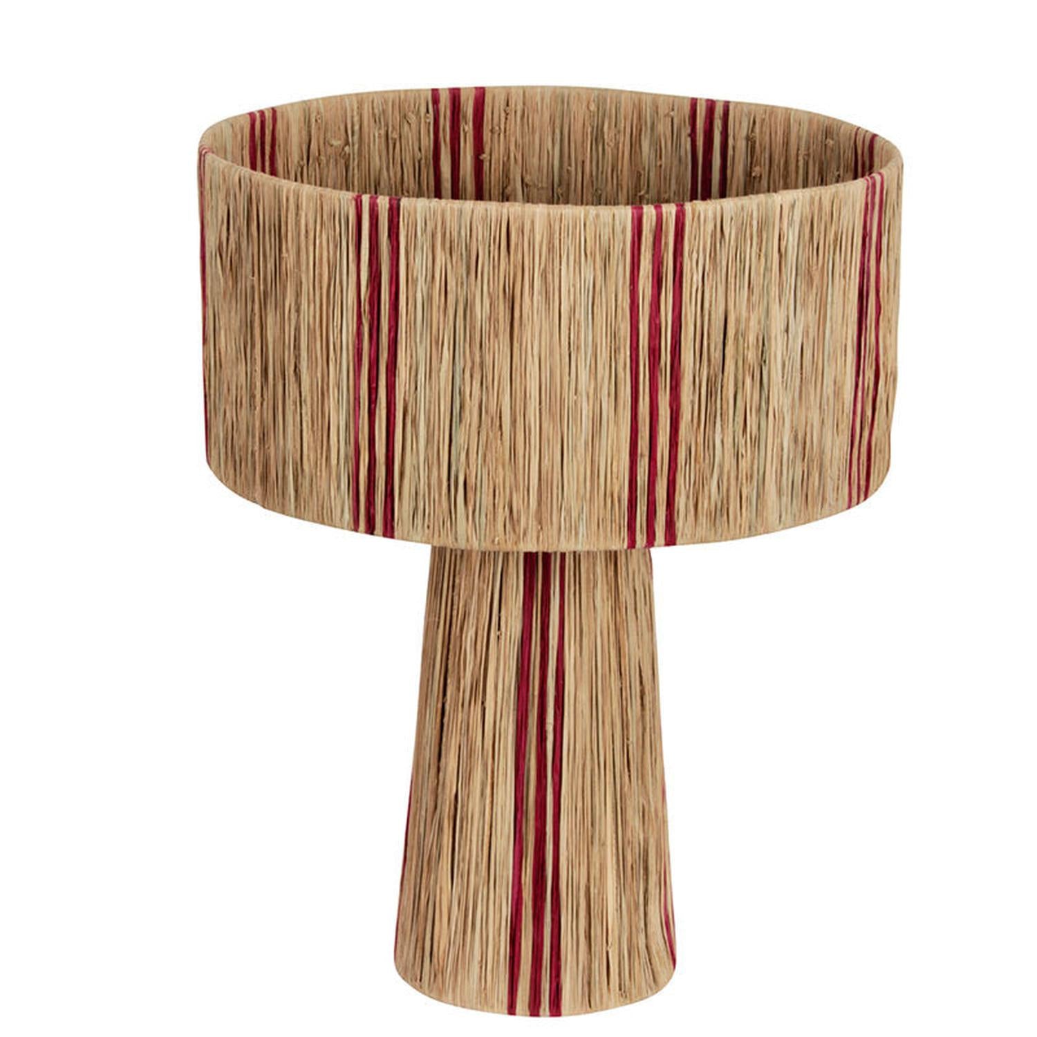 Tischlampe Stripe Ø41cm - Lila/Sandbraun-Tischlampen-Pole to Pole-le canapé