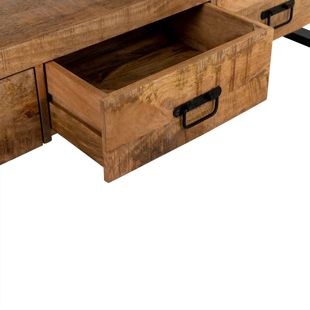TV-Lowboard Britt aus Mangoholz 180cm - Braun-TV-lowboards-Benoa-le canapé