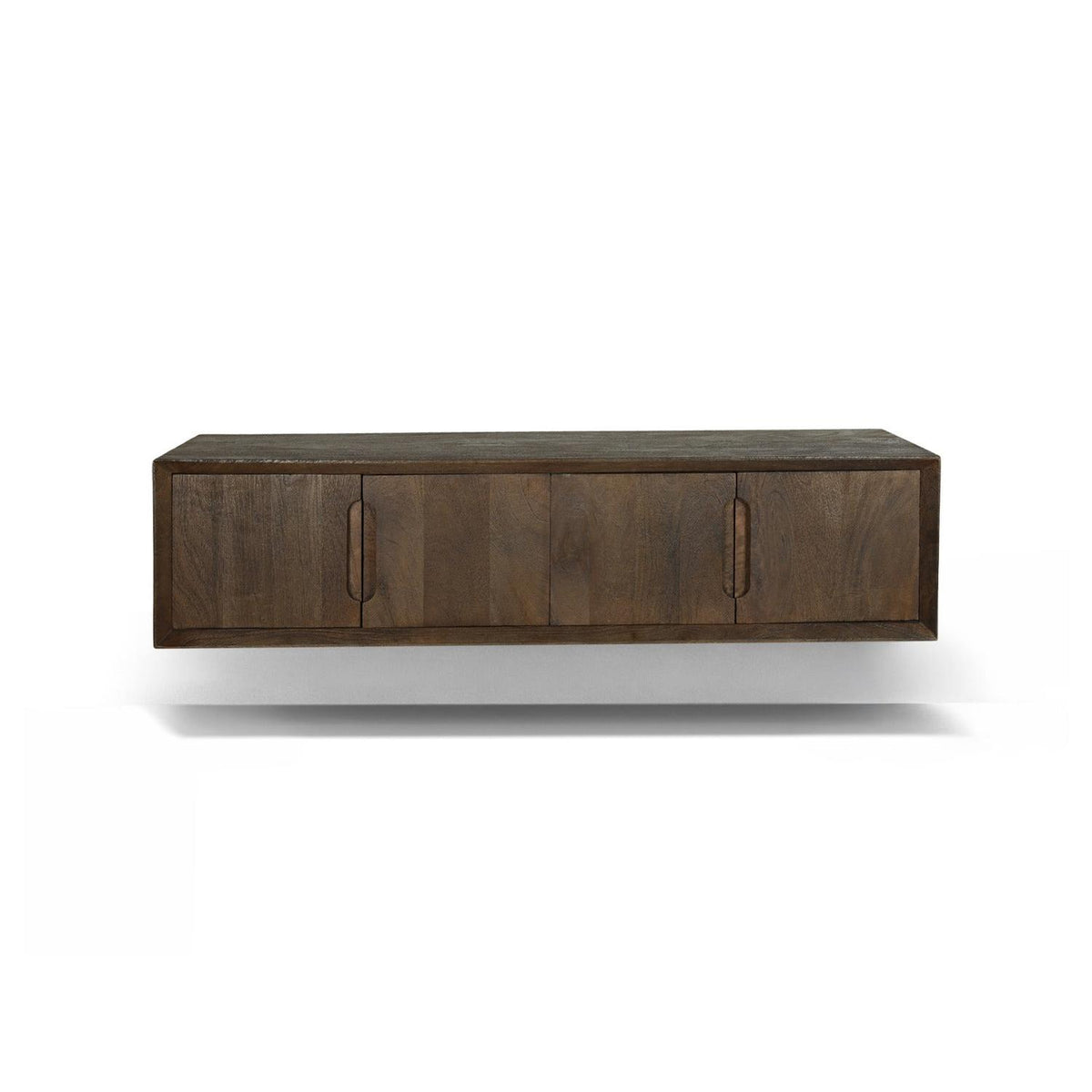 TV-Lowboard Cortez 140cm aus Massivholz - Braun-TV-lowboards-Livingfurn-le canapé