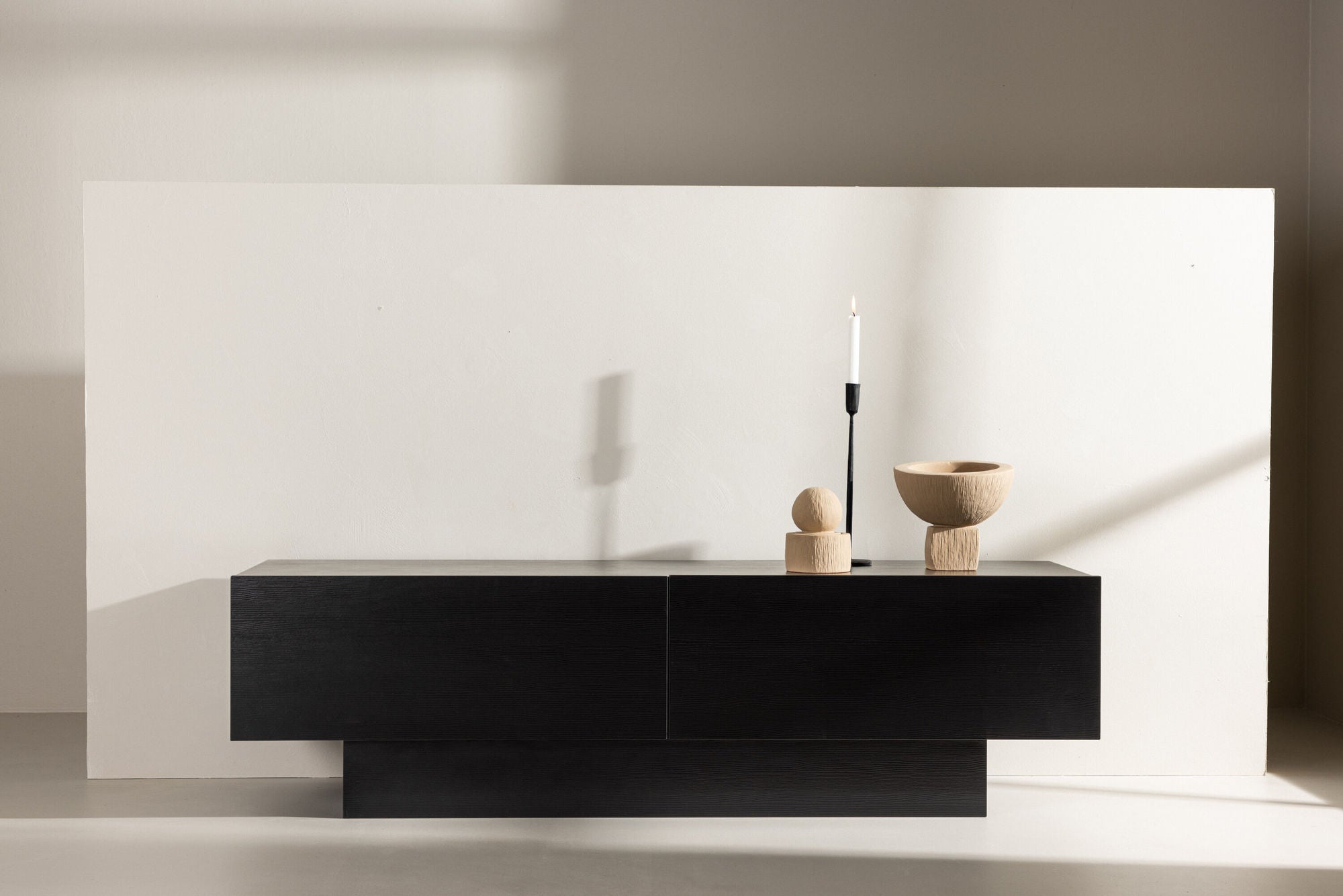 TV-Lowboard Cuenca 160cm - Schwarz-TV-lowboards-Venture Home-le canapé