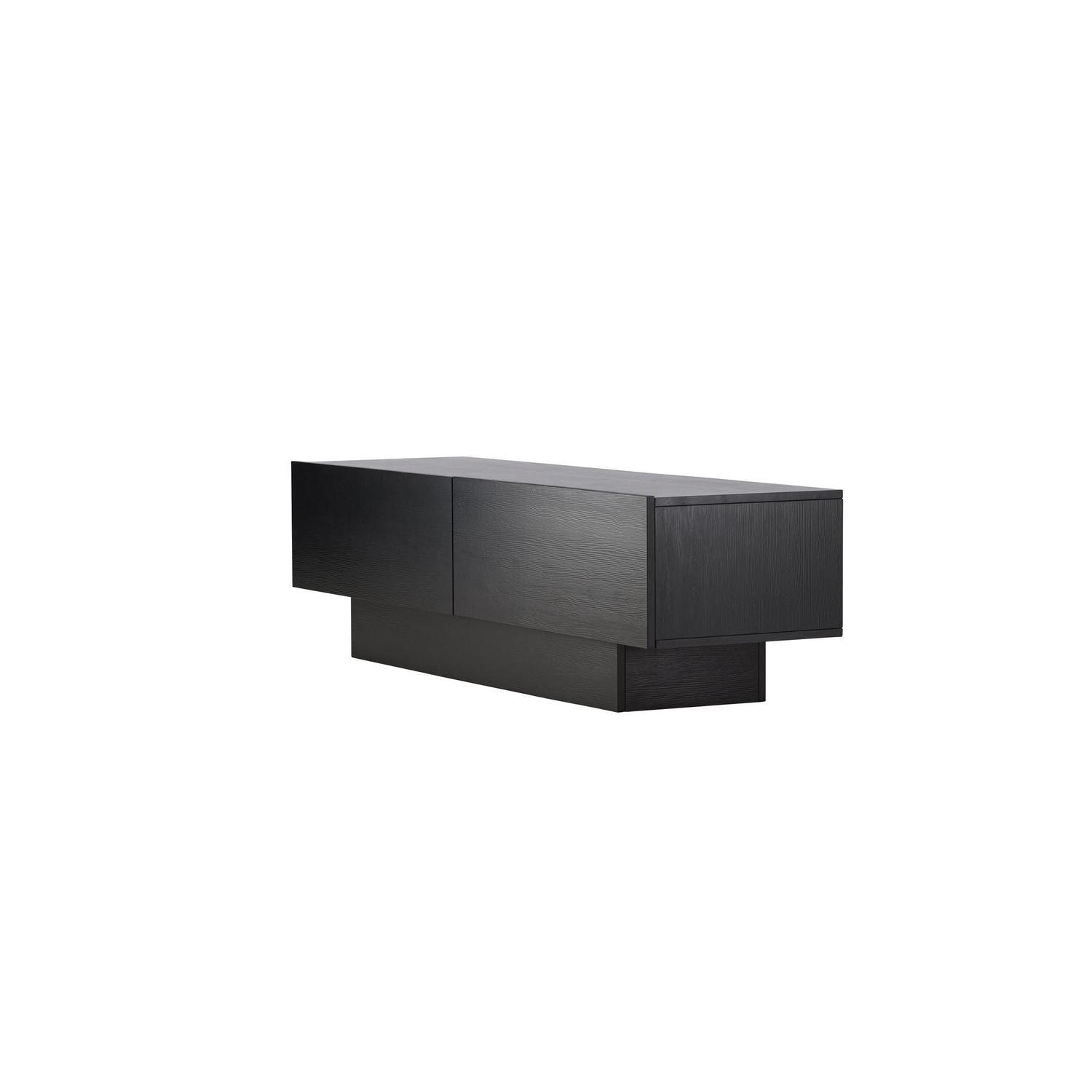 TV-Lowboard Cuenca 160cm - Schwarz-TV-lowboards-Venture Home-le canapé