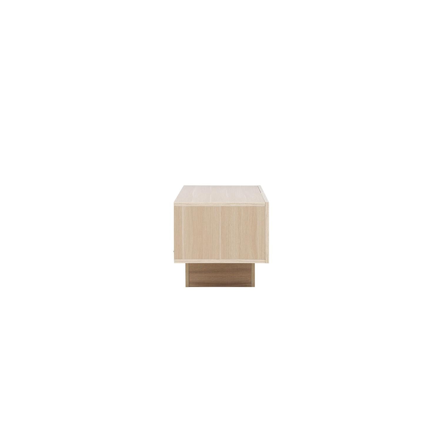TV-Lowboard Cuenca 160cm - Whitewash / Beige-TV-lowboards-Venture Home-le canapé