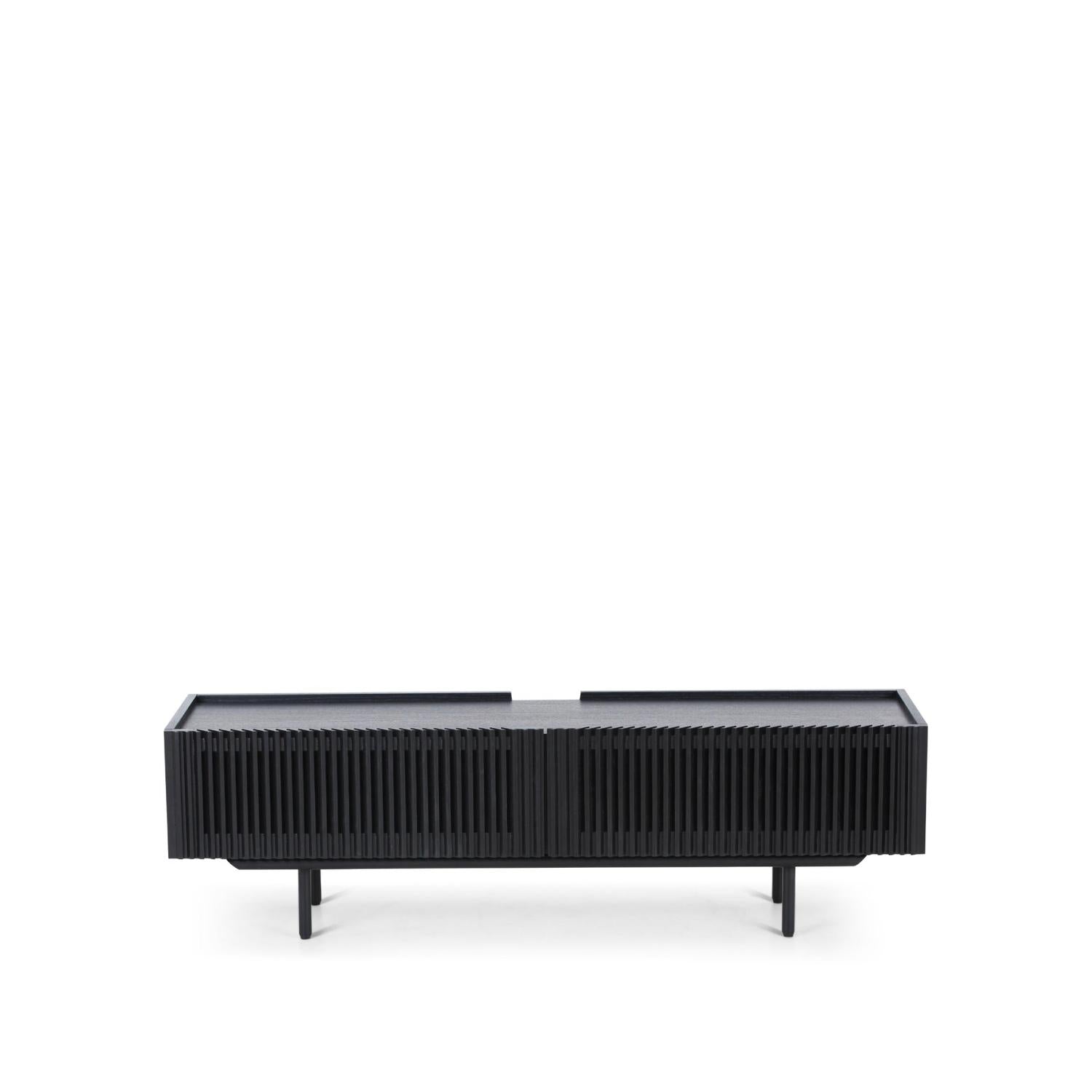 TV-Lowboard Louvre 145cm - Eiche Schwarz-TV-lowboards-Njordec-le canapé
