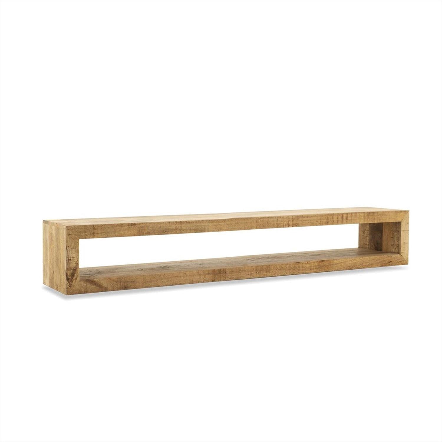 TV-Lowboard Max aus Mangoholz Hängend 200cm - Hellbraun-TV-lowboards-Benoa-le canapé