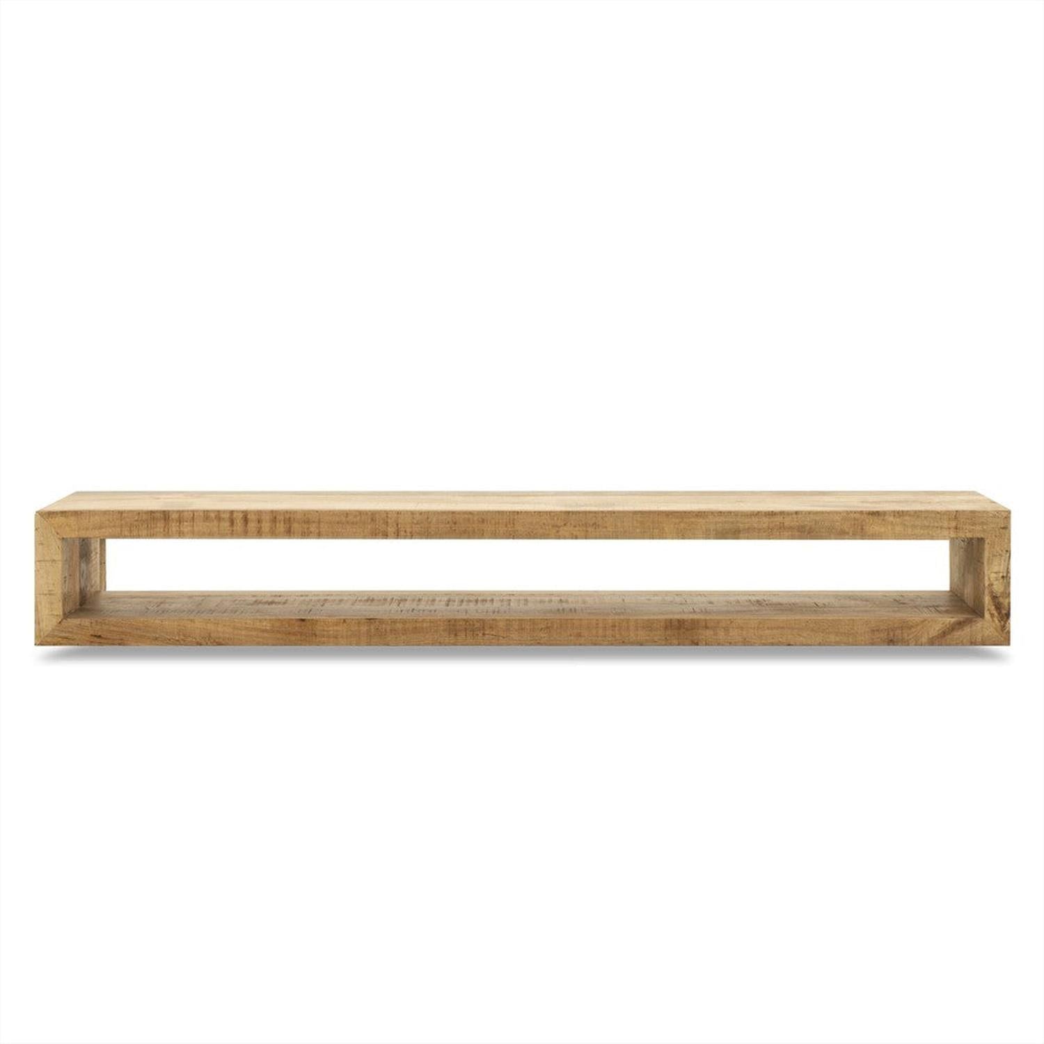 TV-Lowboard Max aus Mangoholz Hängend 220cm - Hellbraun-TV-lowboards-Benoa-le canapé