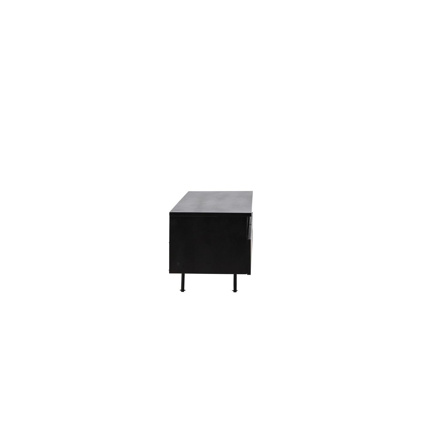 TV-Lowboard Navarra 180cm - Mattschwarz-TV-lowboards-Venture Home-le canapé
