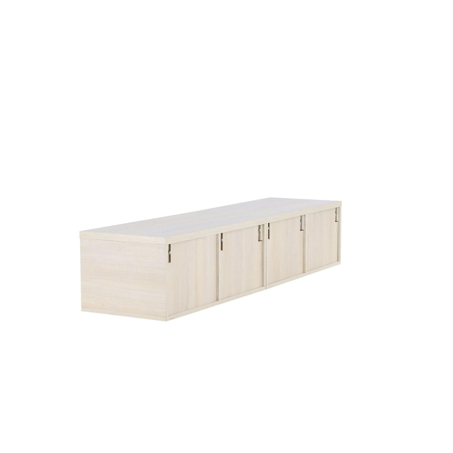 TV-Lowboard Nomi 180cm - Cremeweiß-TV-lowboards-Venture Home-le canapé