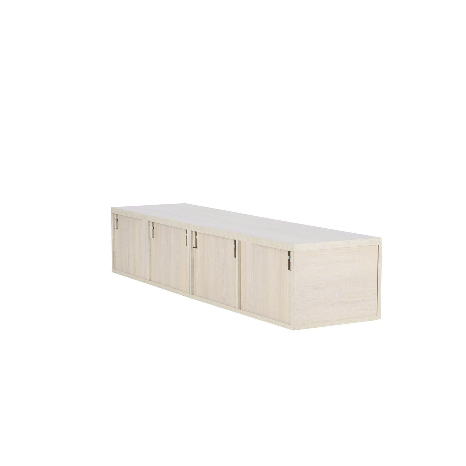 TV-Lowboard Nomi 180cm - Cremeweiß-TV-lowboards-Venture Home-le canapé