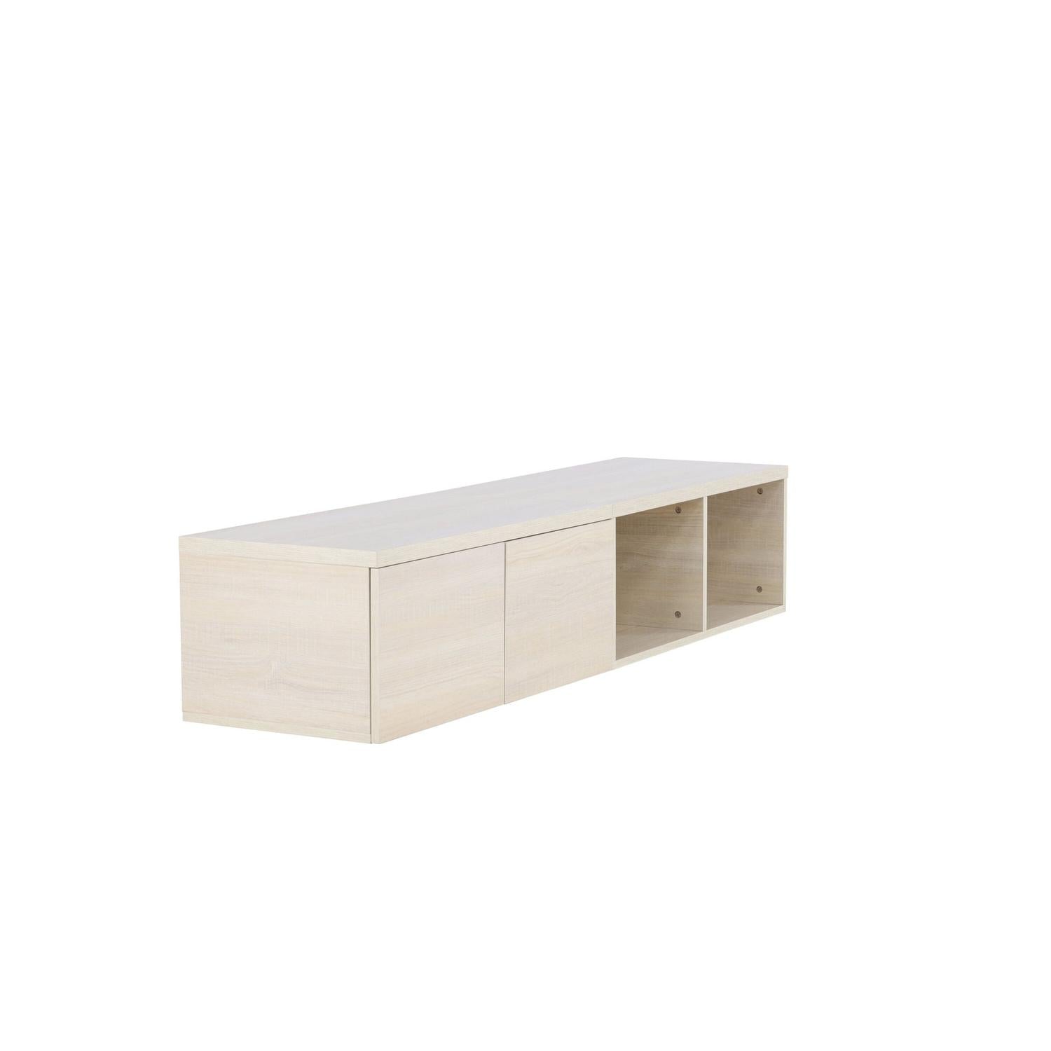 TV-Lowboard Nomi 180cm - Cremeweiß-TV-lowboards-Venture Home-le canapé