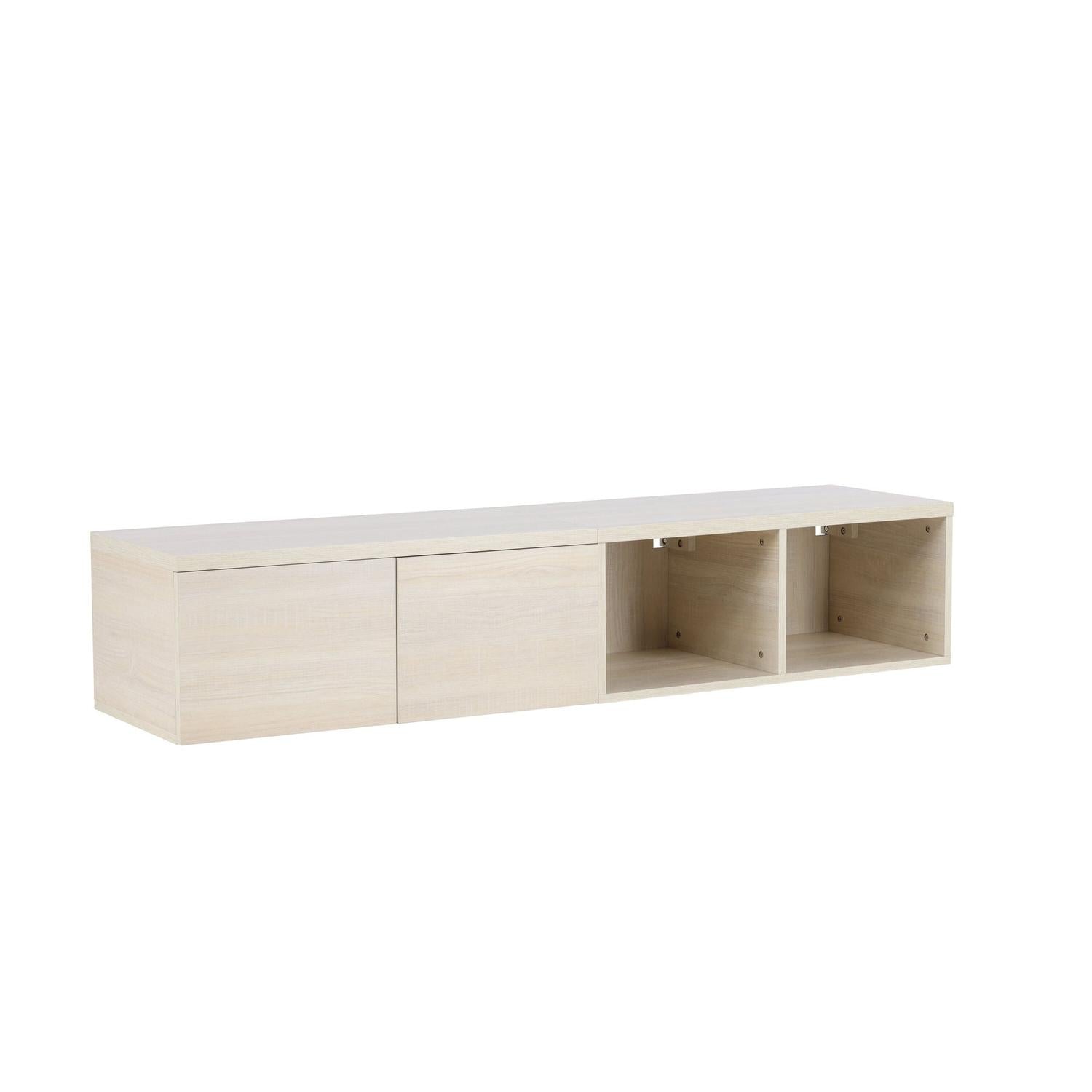 TV-Lowboard Nomi 180cm - Cremeweiß-TV-lowboards-Venture Home-le canapé