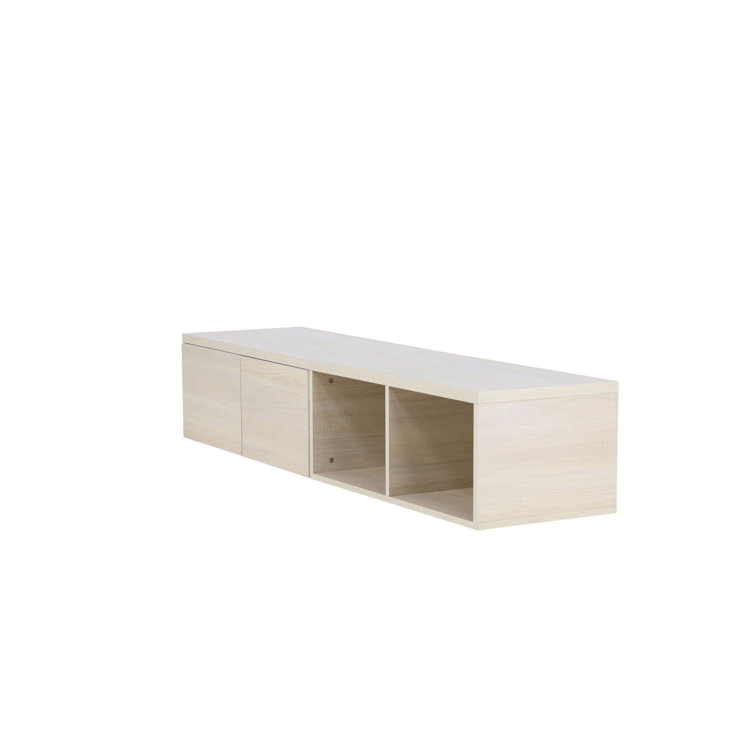 TV-Lowboard Nomi 180cm - Cremeweiß-TV-lowboards-Venture Home-le canapé