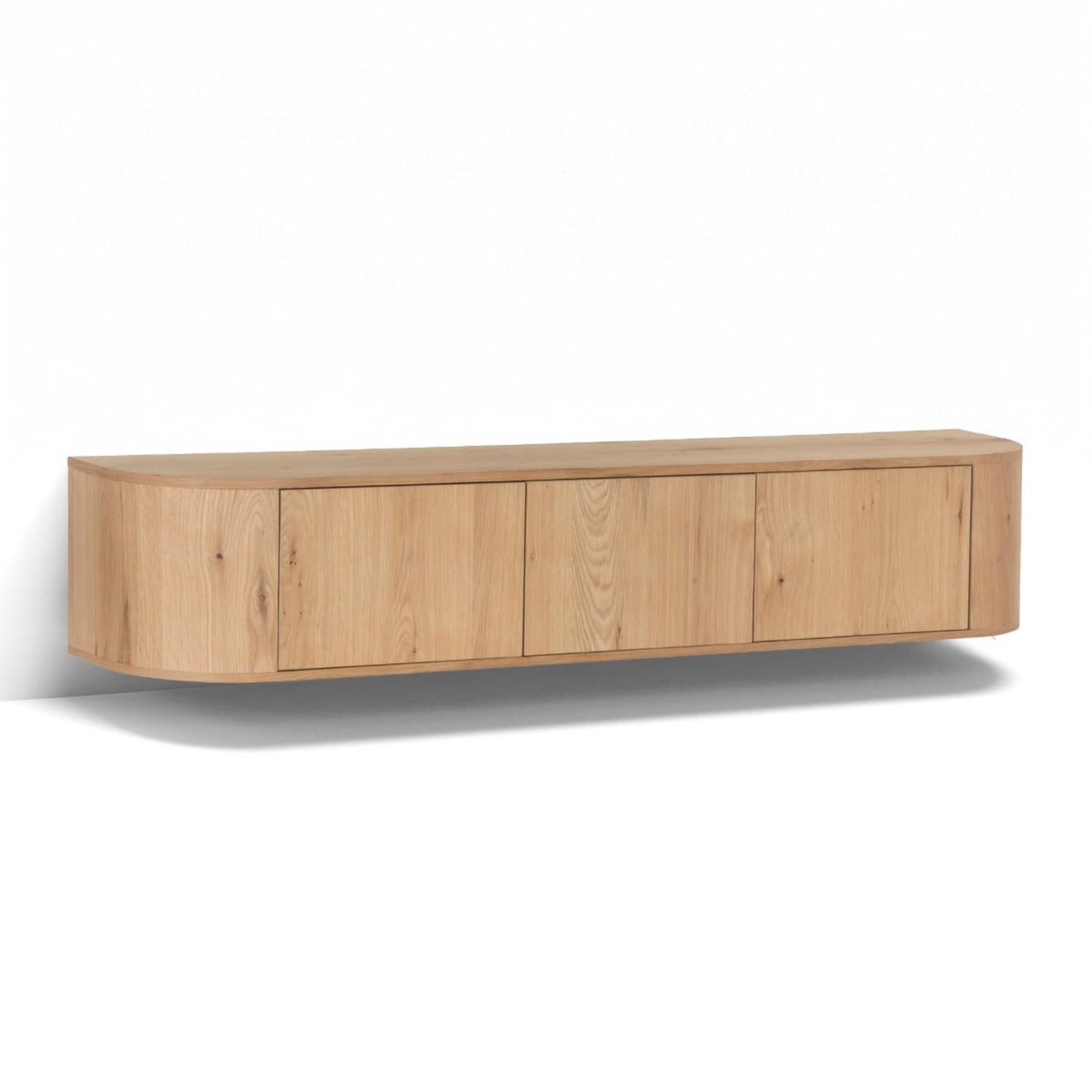 TV-Lowboard Novero schwebend 180cm - Hellbraun-TV-lowboards-Livingfurn-le canapé