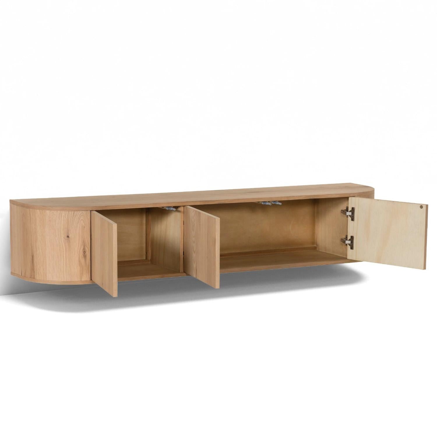 TV-Lowboard Novero schwebend 180cm - Hellbraun-TV-lowboards-Livingfurn-le canapé
