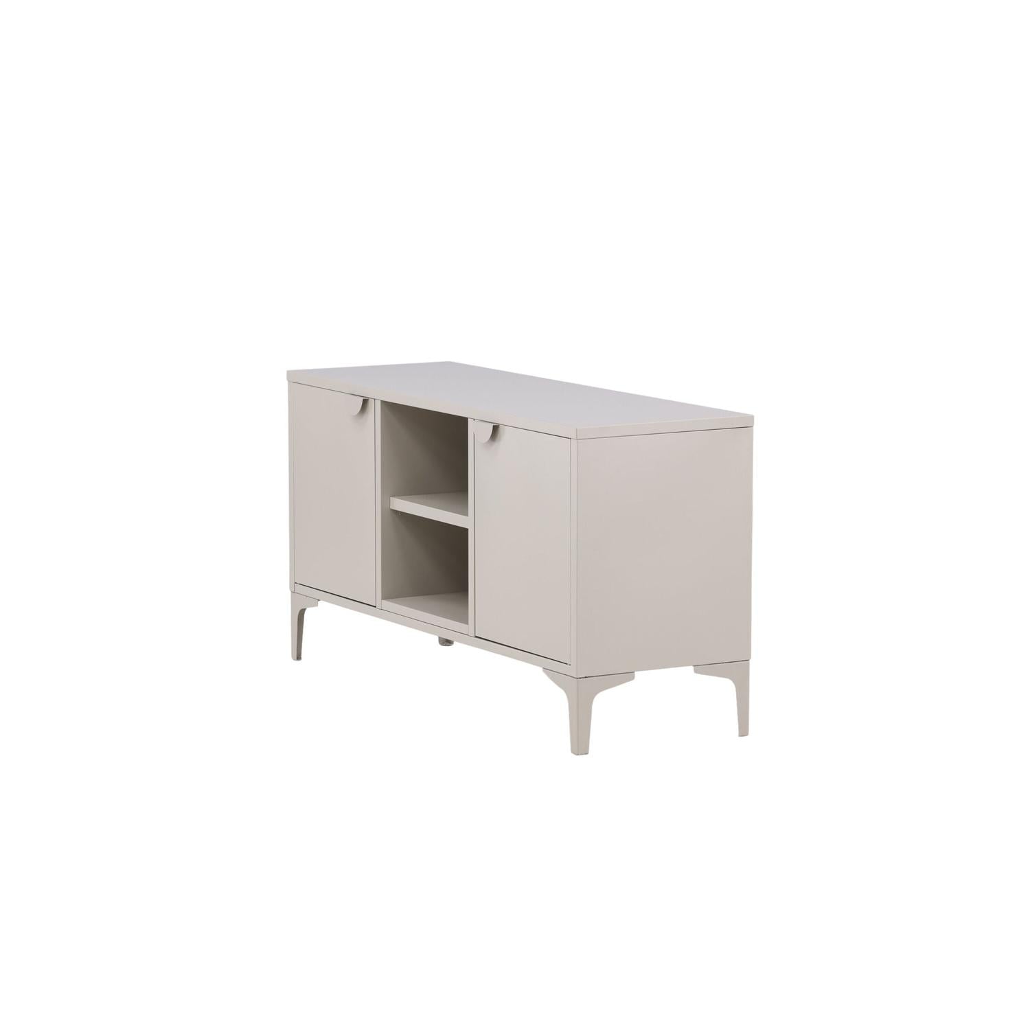 TV-Lowboard Piring 120cm aus Metall - Beige-TV-lowboards-Venture Home-le canapé