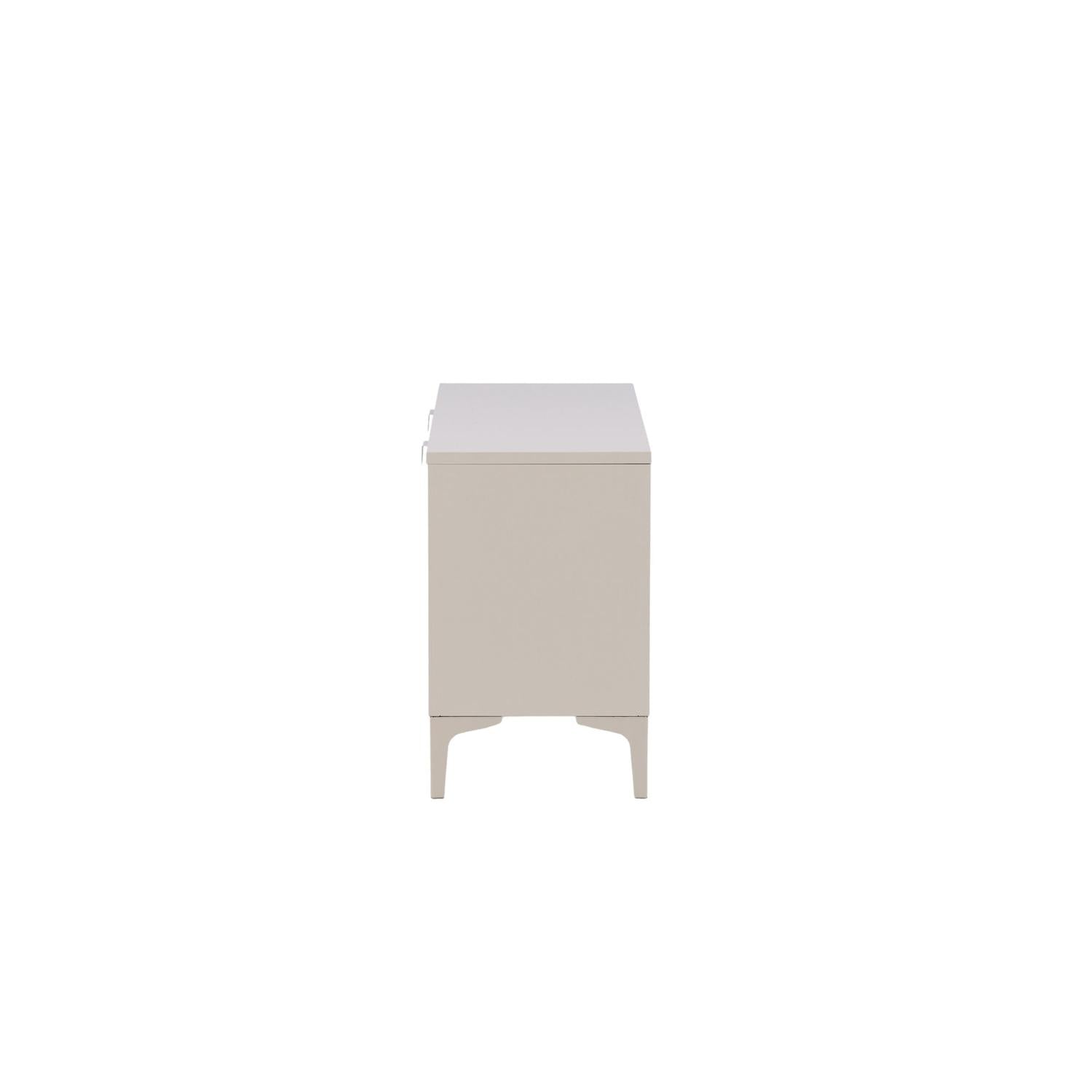 TV-Lowboard Piring 120cm aus Metall - Beige-TV-lowboards-Venture Home-le canapé