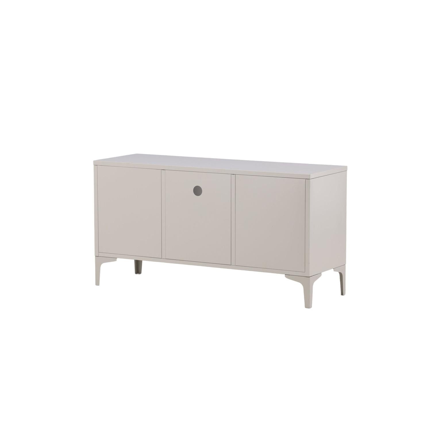 TV-Lowboard Piring 120cm aus Metall - Beige-TV-lowboards-Venture Home-le canapé