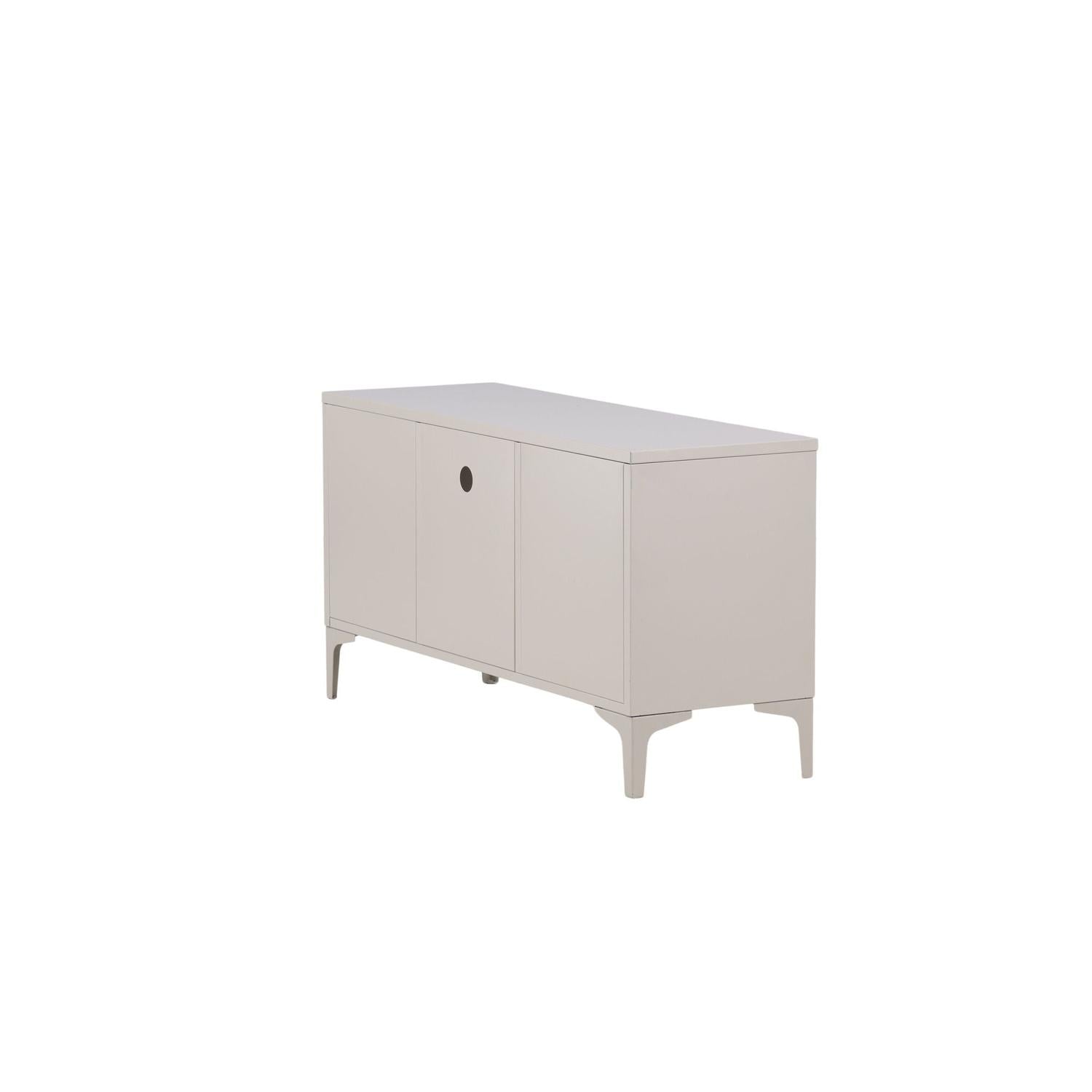 TV-Lowboard Piring 120cm aus Metall - Beige-TV-lowboards-Venture Home-le canapé