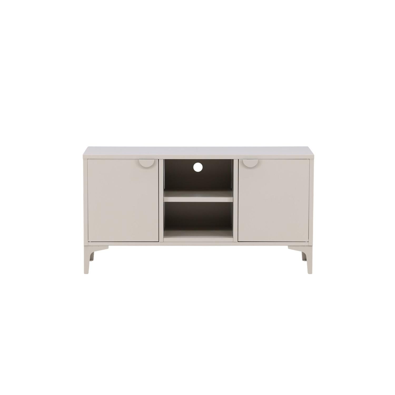 TV-Lowboard Piring 120cm aus Metall - Beige-TV-lowboards-Venture Home-le canapé