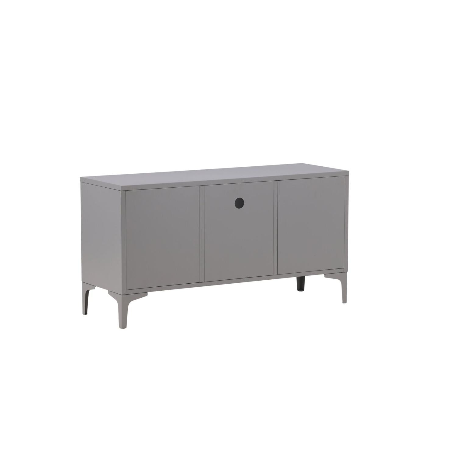 TV-Lowboard Piring 120cm aus Metall - Hellgrau-TV-lowboards-Venture Home-le canapé