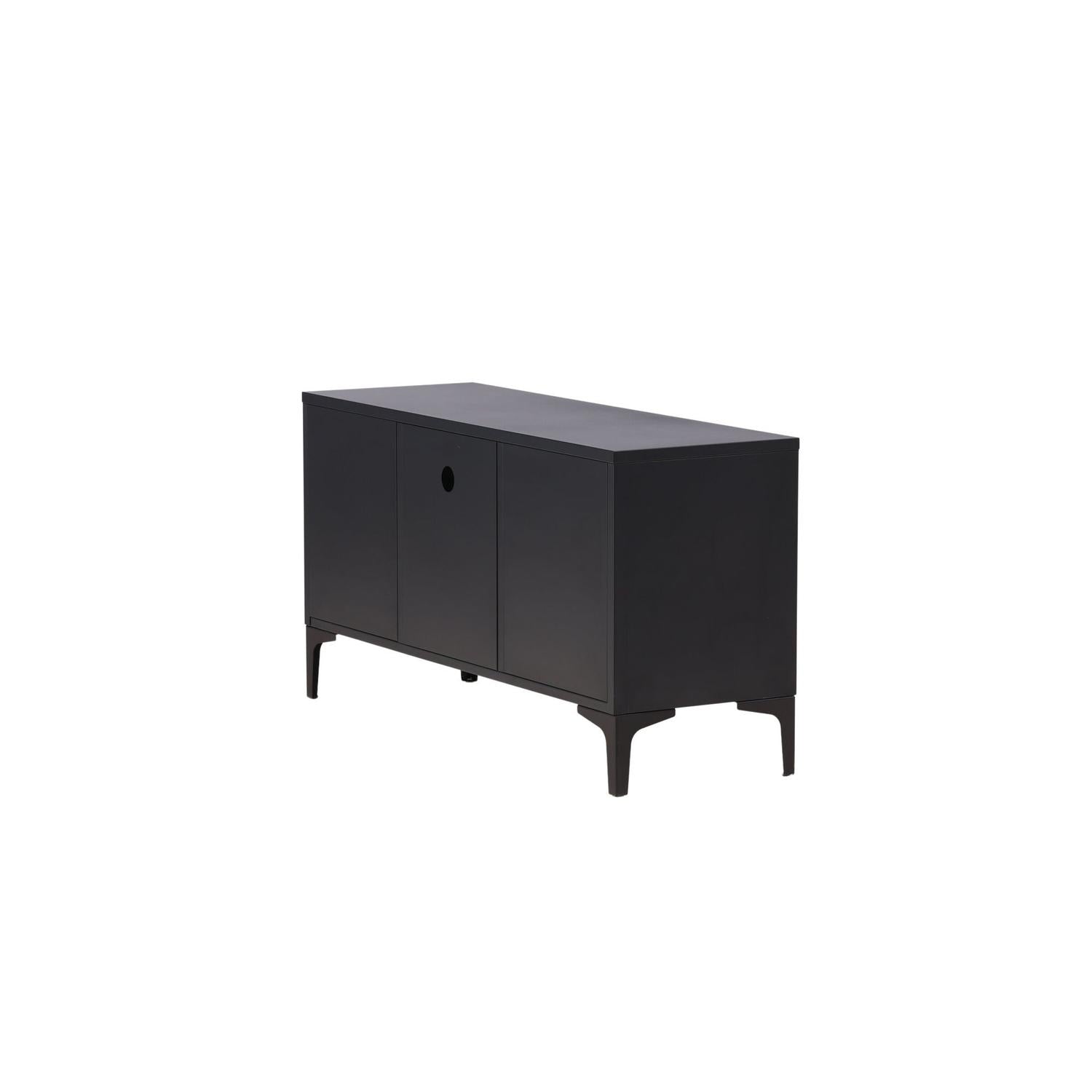 TV-Lowboard Piring 120cm aus Metall - Schwarz-TV-lowboards-Venture Home-le canapé