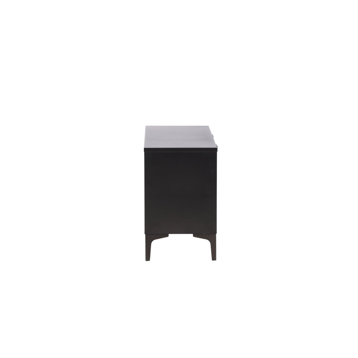 TV-Lowboard Piring 120cm aus Metall - Schwarz-TV-lowboards-Venture Home-le canapé