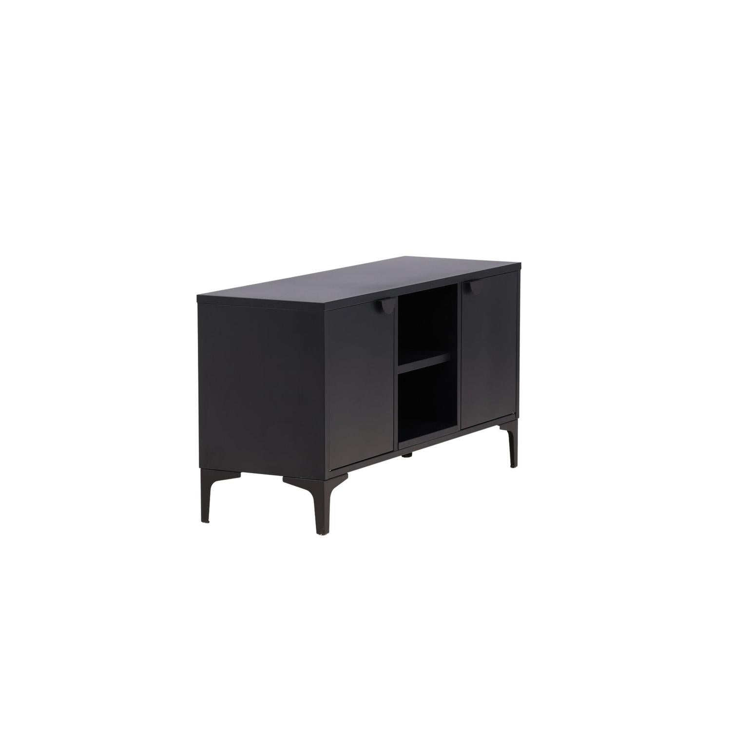TV-Lowboard Piring 120cm aus Metall - Schwarz-TV-lowboards-Venture Home-le canapé
