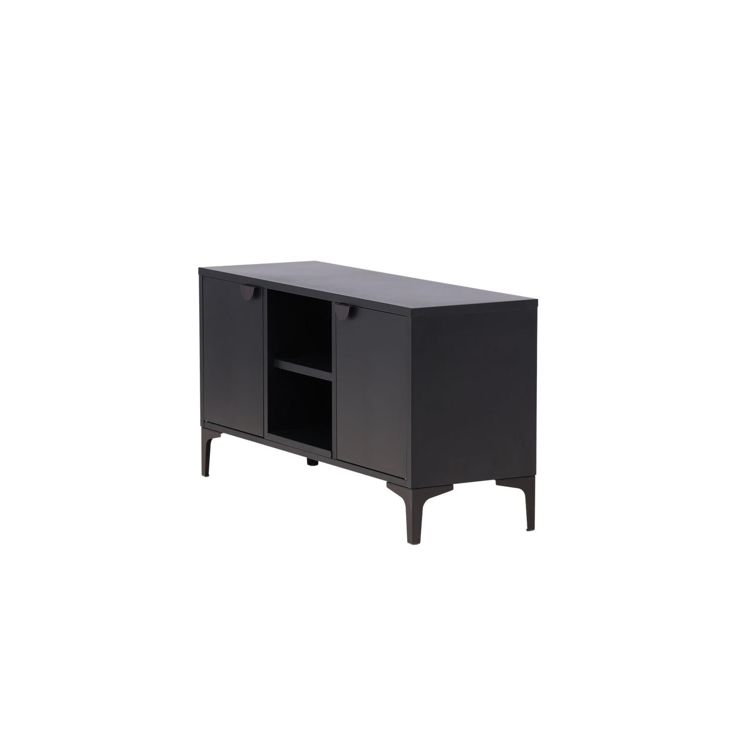 TV-Lowboard Piring 120cm aus Metall - Schwarz-TV-lowboards-Venture Home-le canapé