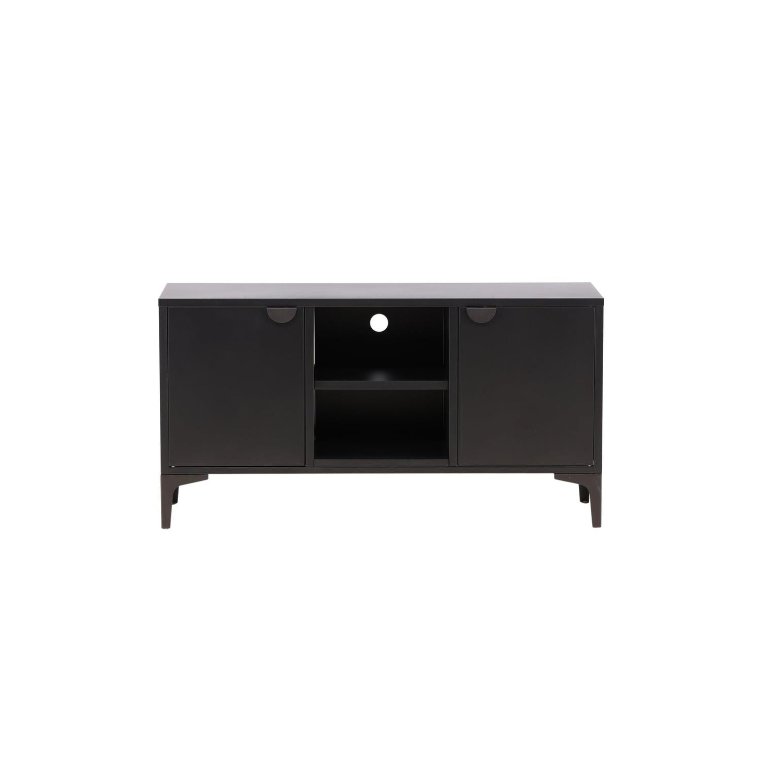 TV-Lowboard Piring 120cm aus Metall - Schwarz-TV-lowboards-Venture Home-le canapé