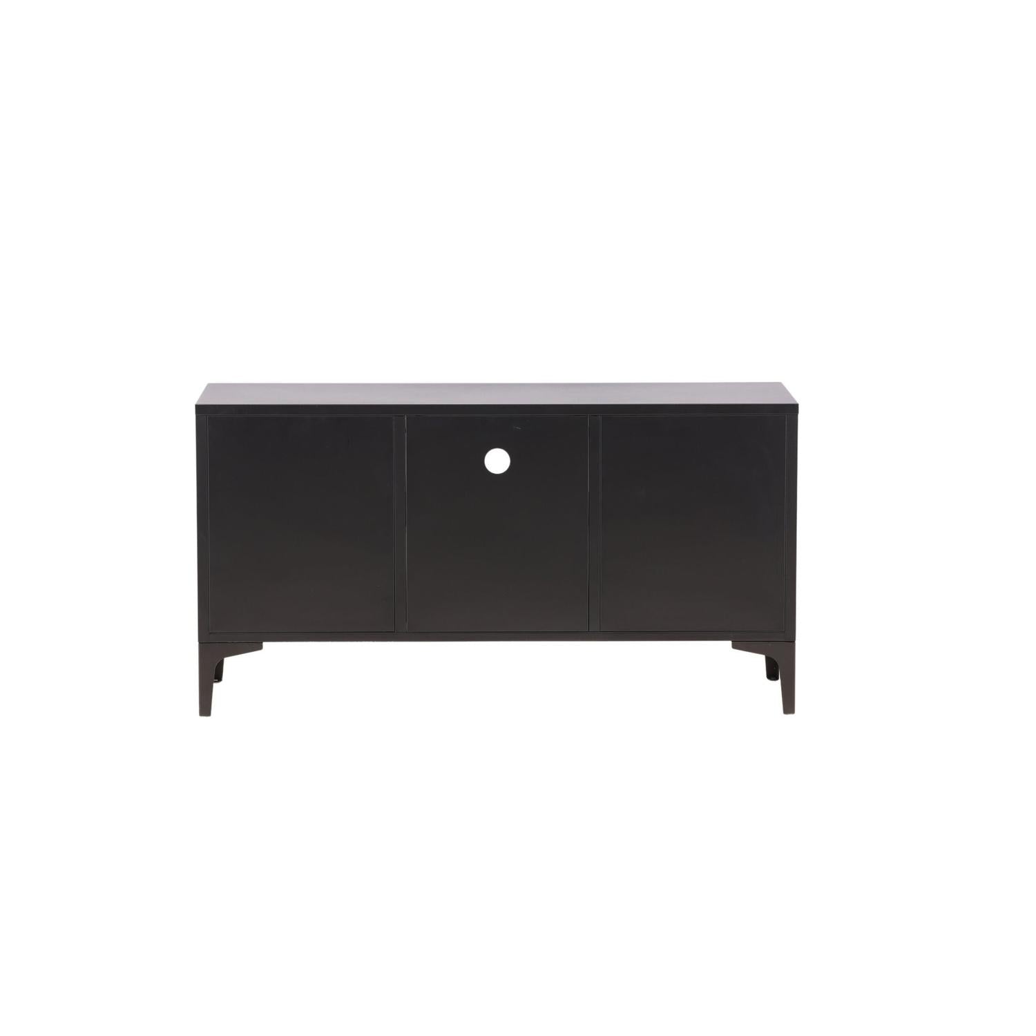 TV-Lowboard Piring 120cm - Schwarz-TV-lowboards-Venture Home-le canapé
