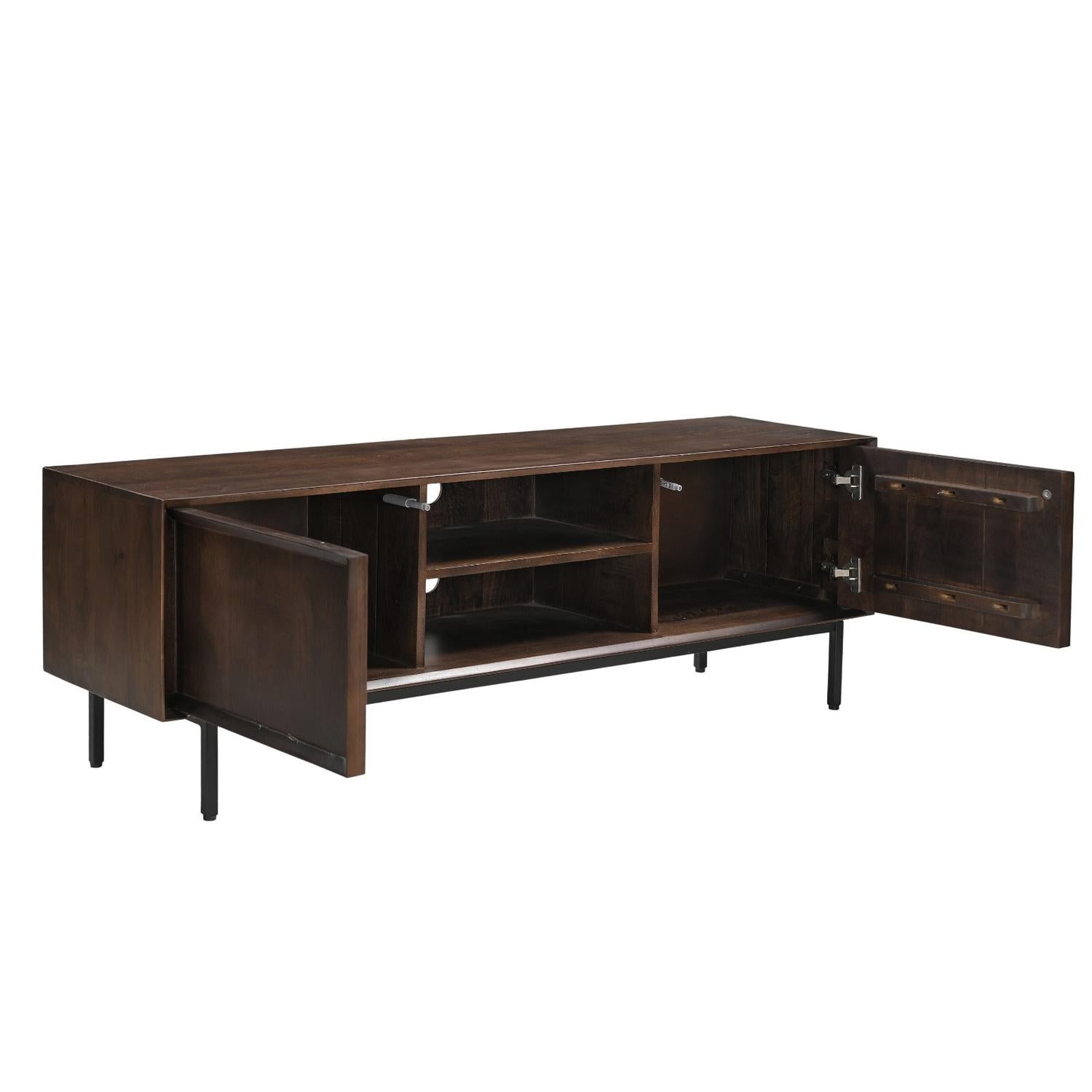 TV-Lowboard Ravenstein 150*40cm - Braun-TV-lowboards-Livingfurn-le canapé