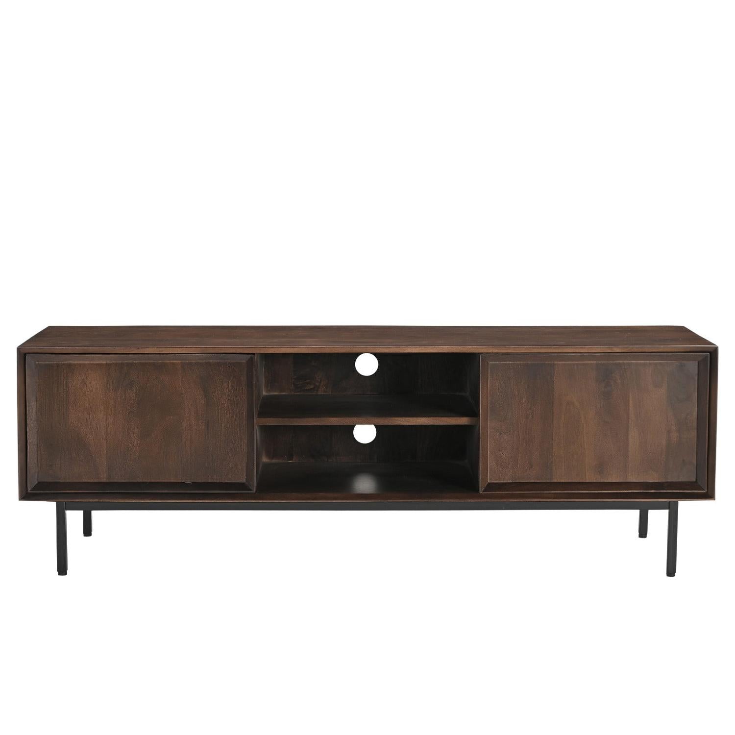 TV-Lowboard Ravenstein 150*40cm - Braun-TV-lowboards-Livingfurn-le canapé