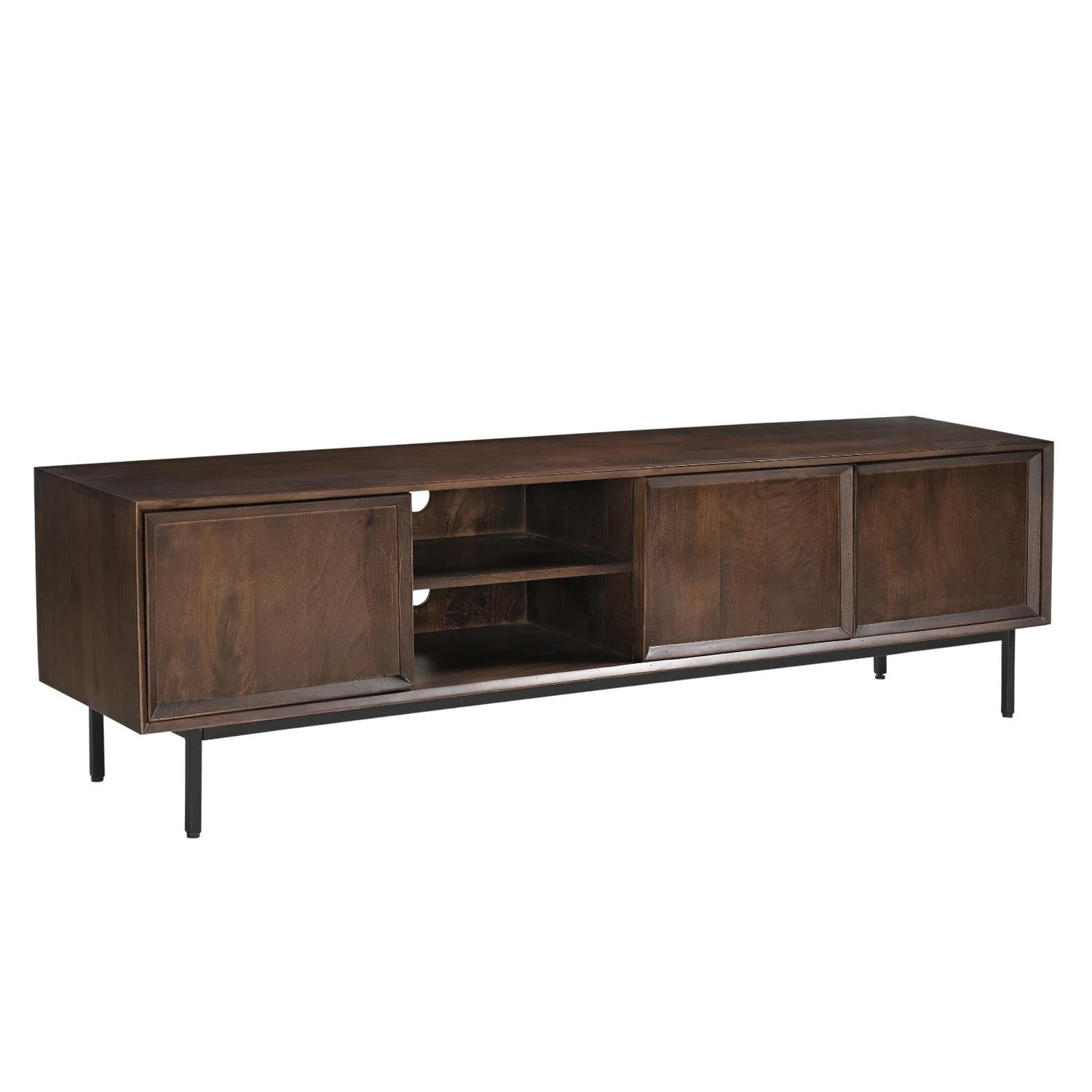 TV-Lowboard Ravenstein 180*40cm - Braun-TV-lowboards-Livingfurn-le canapé