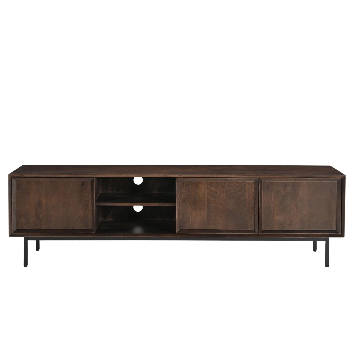 TV-Lowboard Ravenstein 180*40cm - Braun-TV-lowboards-Livingfurn-le canapé
