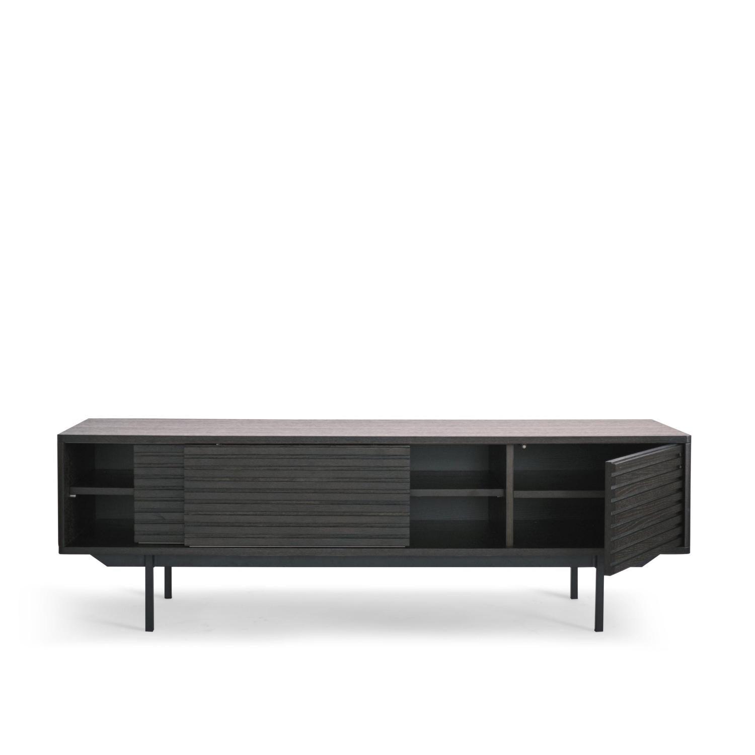 TV-Lowboard Sense 160cm - Dunkelbraun-TV-lowboards-Njordec-le canapé