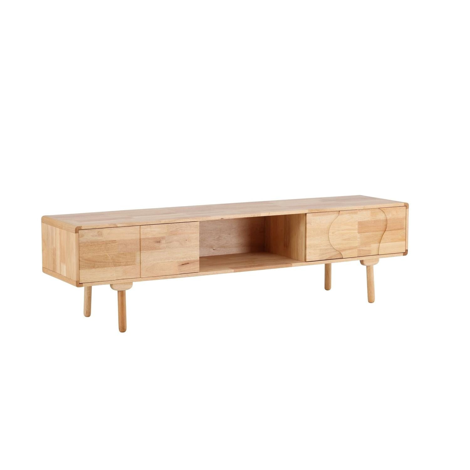 TV-Lowboard Skärhamn 200cm - Hellbraun-TV-lowboards-Vind-le canapé