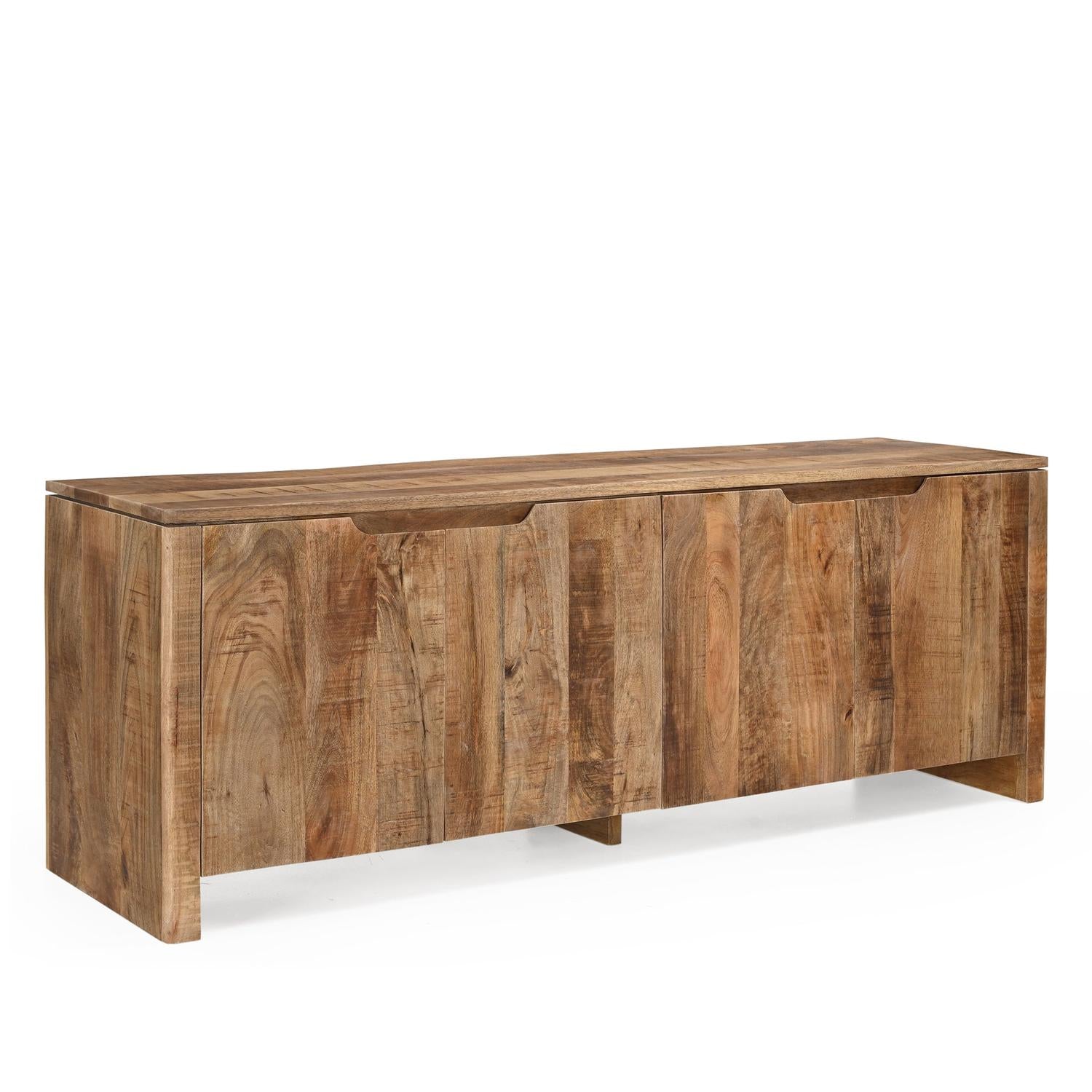 TV-Lowboard Sophie aus Mangoholz 160cm - Hellbraun-TV-lowboards-Benoa-le canapé