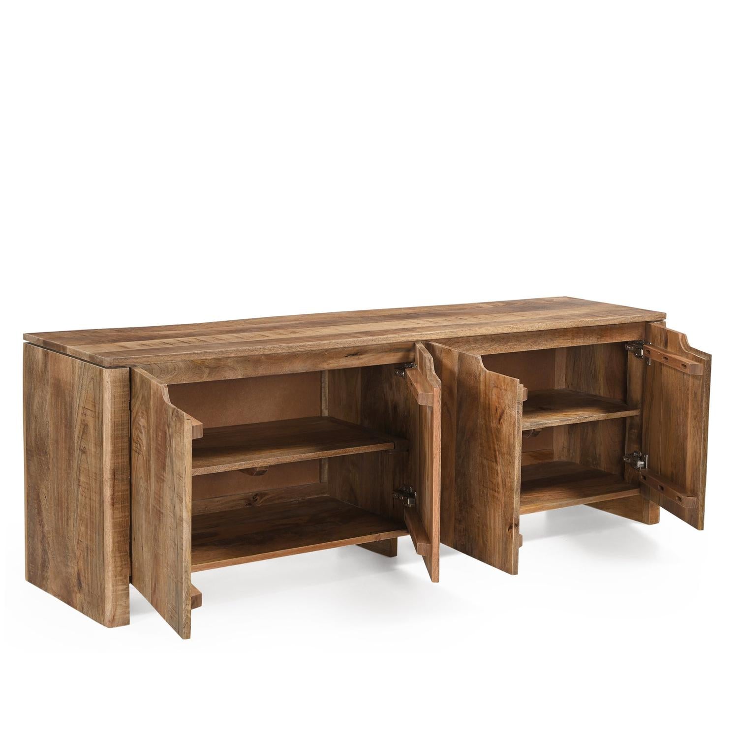 TV-Lowboard Sophie aus Mangoholz 160cm - Hellbraun-TV-lowboards-Benoa-le canapé