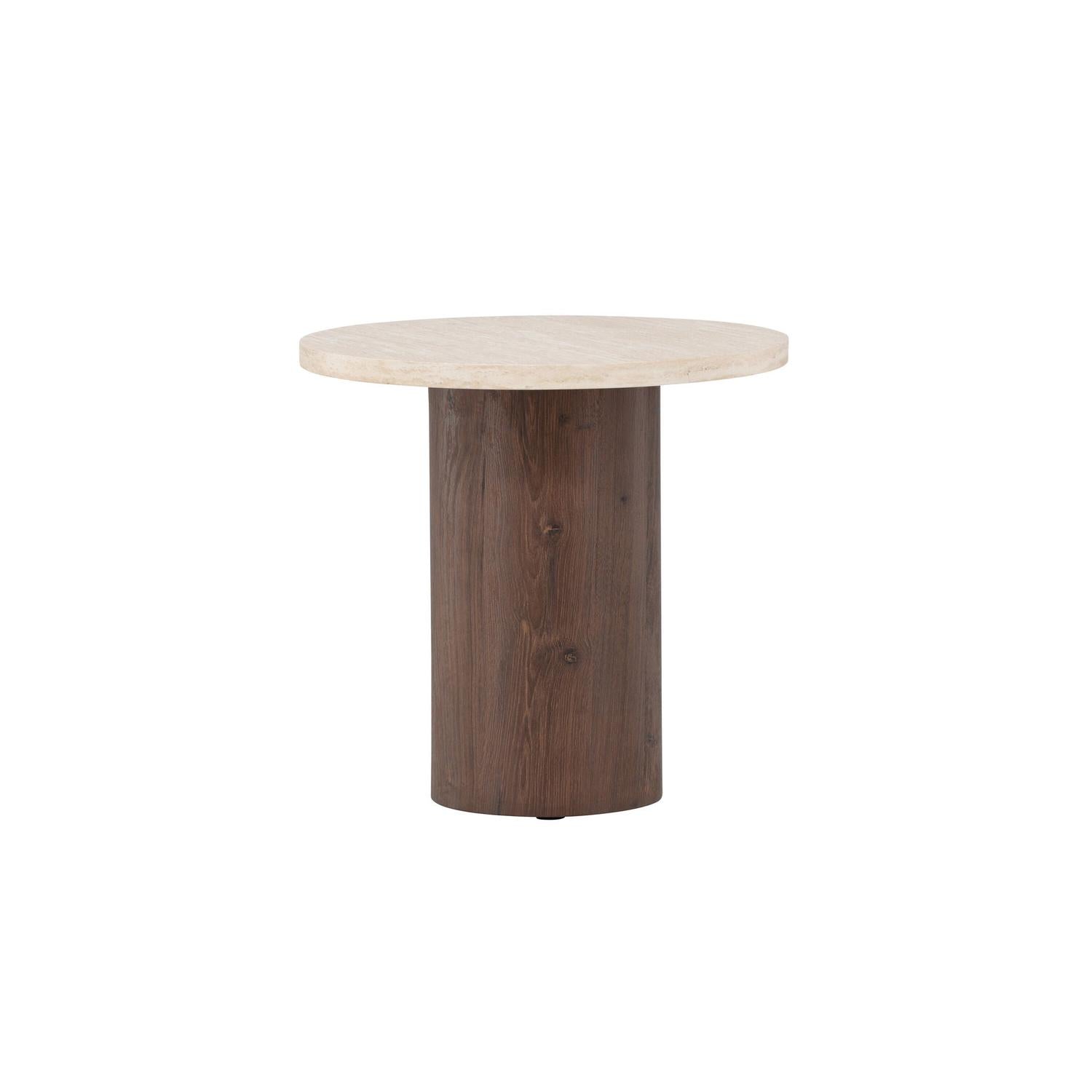 Venture Home Megg Sofa Table ø50x50 cm - Mocca/ Travertinelook-Venture Home-le canapé