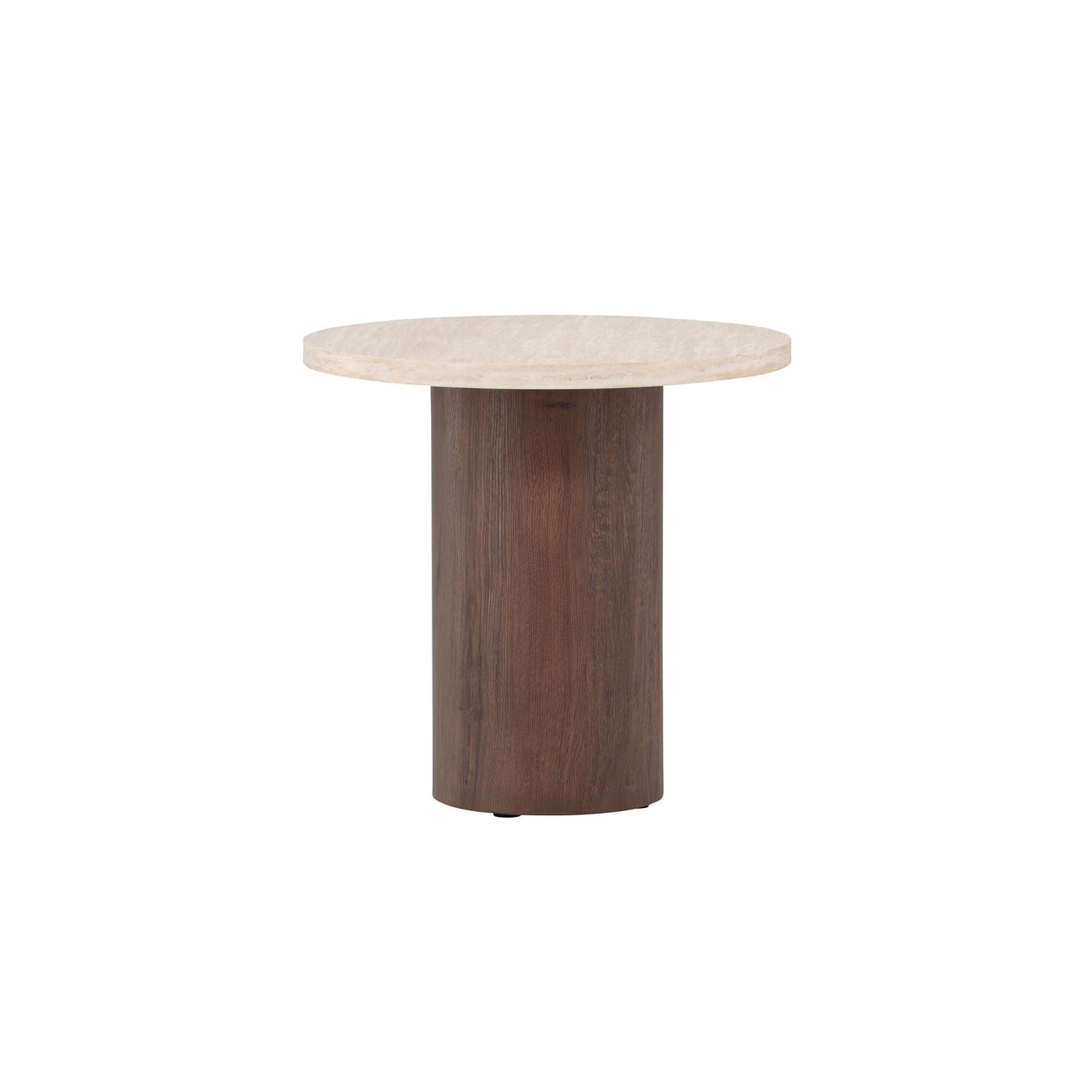 Venture Home Megg Sofa Table ø50x50 cm - Mocca/ Travertinelook-Venture Home-le canapé